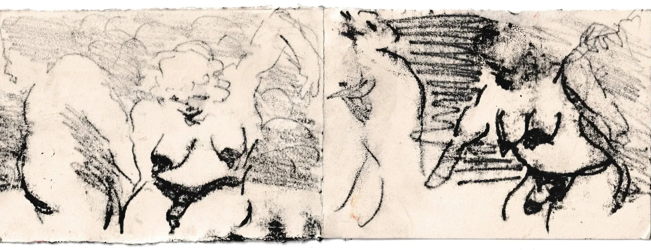  Untitled , monoprint on paper, 2025