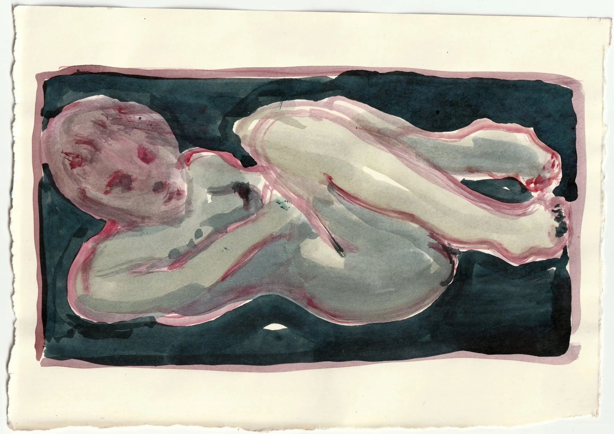  Untitled , guache on paper, 15 x 21.5 cm, 2026