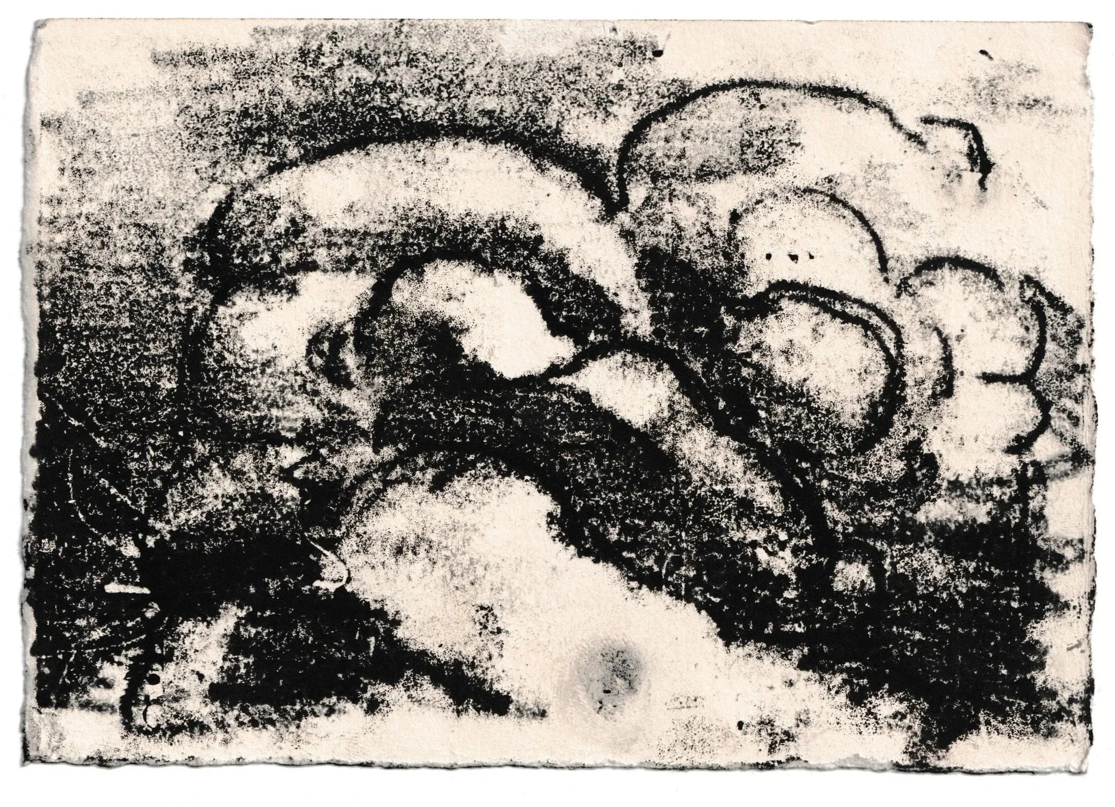  Untitled , monoprint on paper, 2025