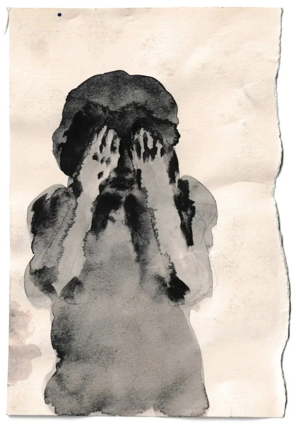  Untitled , ink on paper, 2025