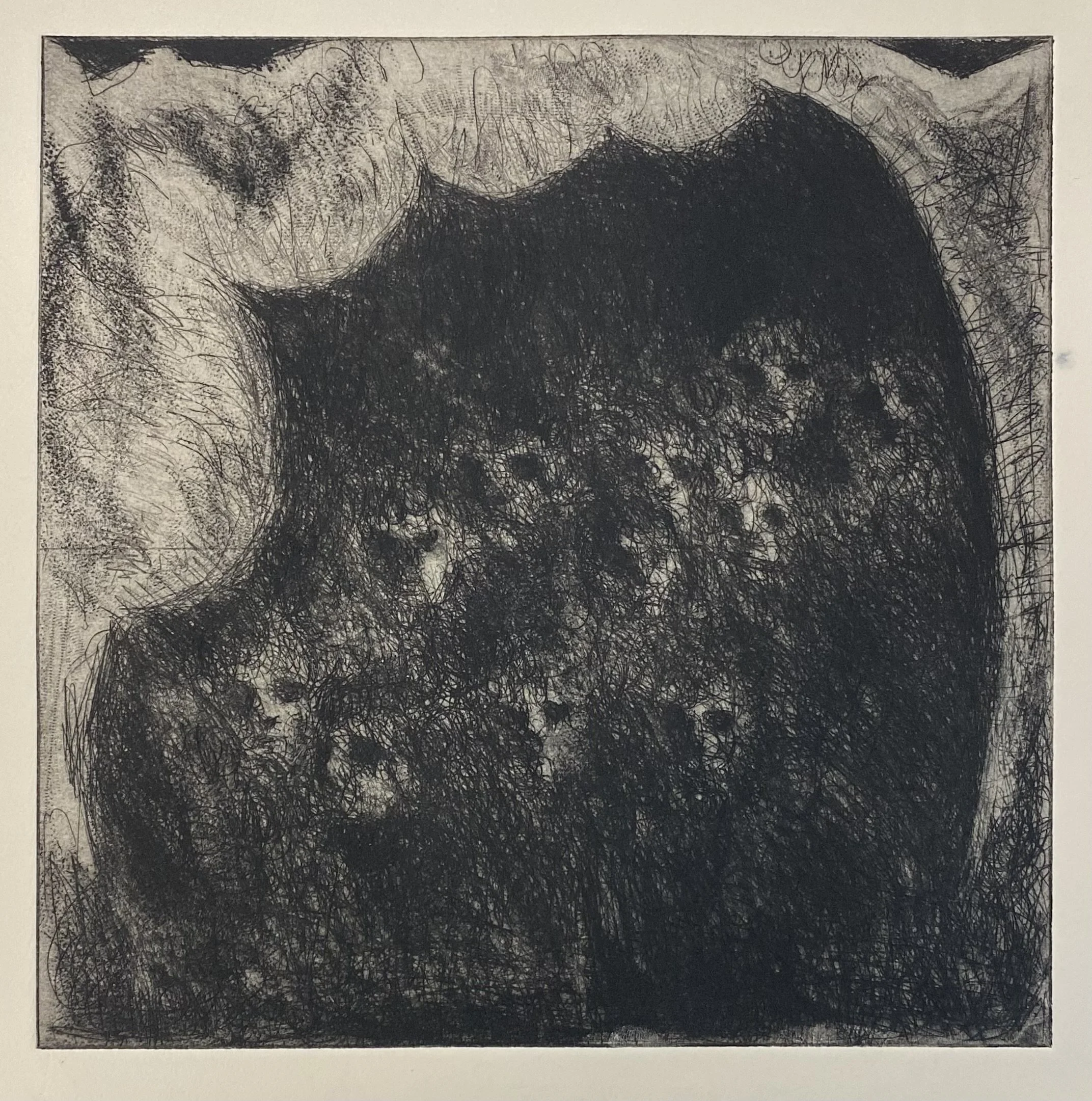  Cave , drypoint, 25 x 25 cm, 2026