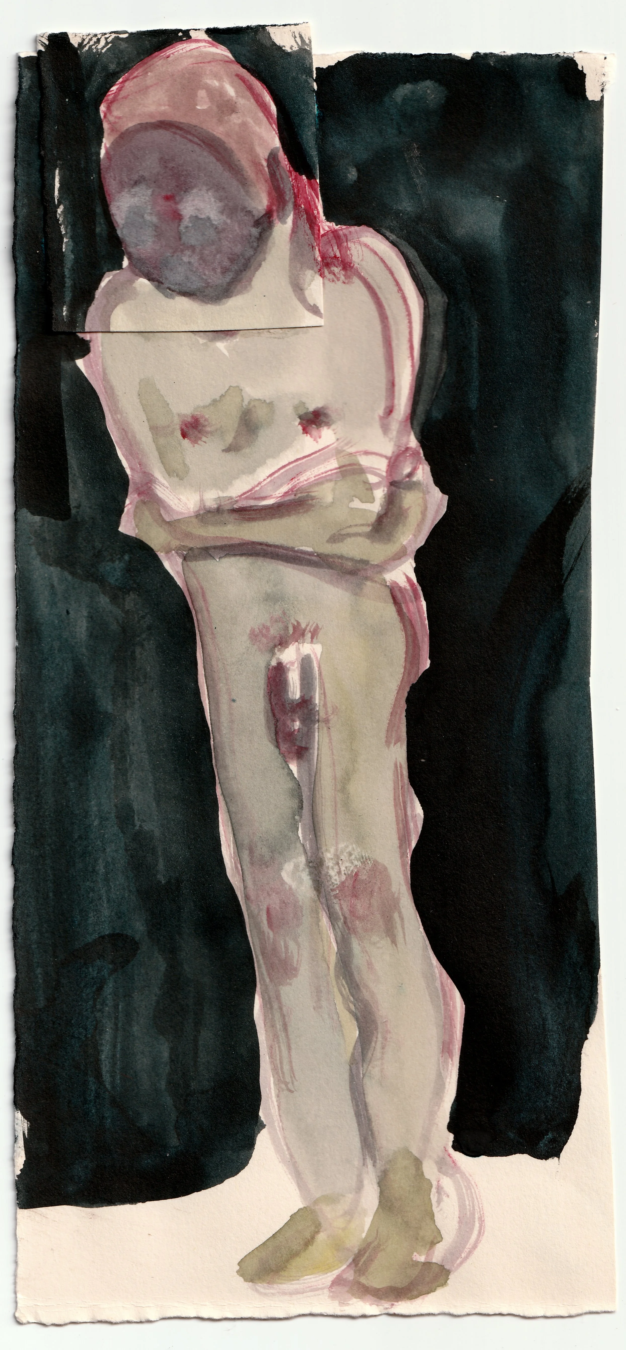  Untitled , guache and ink on paper, 10 x 21.5 cm