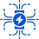 Icon of a sun with rays, representing sunlight or sunny weather.