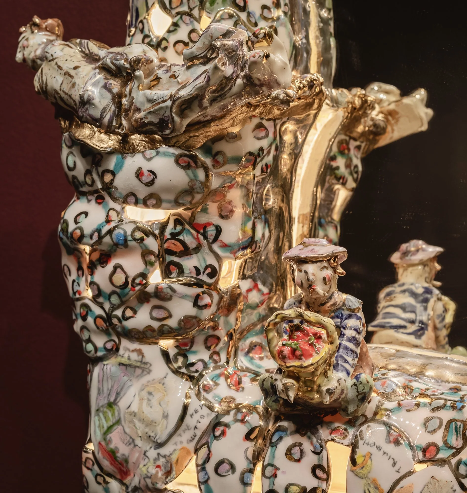 'Would an Angel Apologize for Spilling Champagne?' exhibition shot