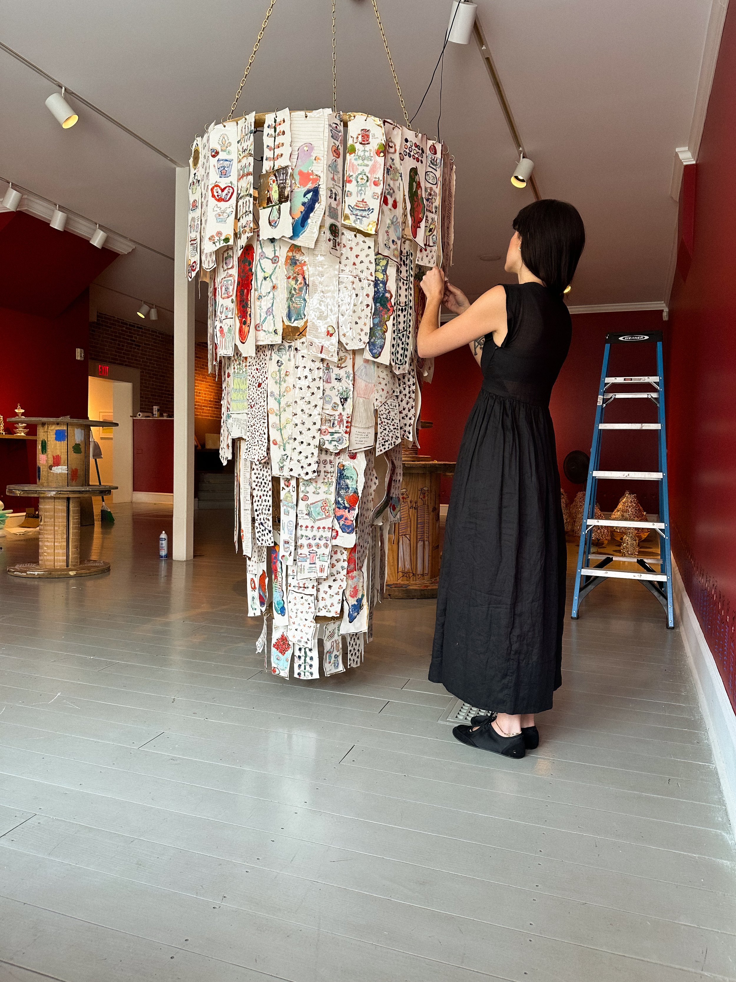 'I've Been Thinking About What You Said' exhibition shot. Dominique Ostuni the artist.