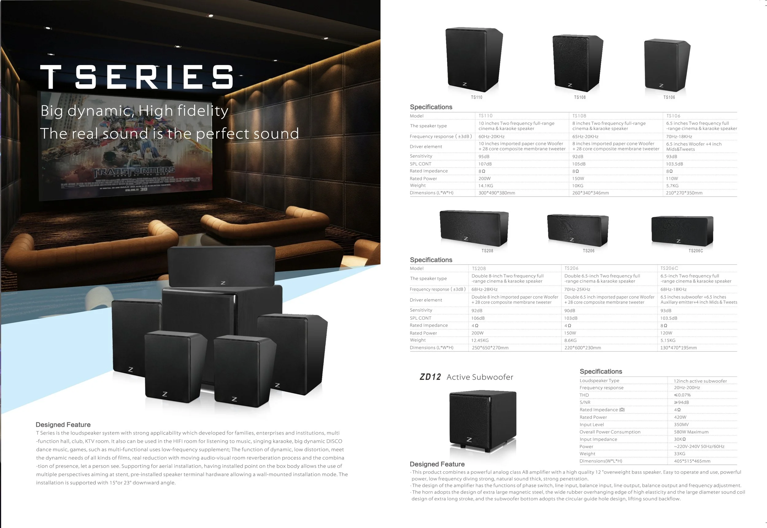 ZT Series cinema loudspeaker