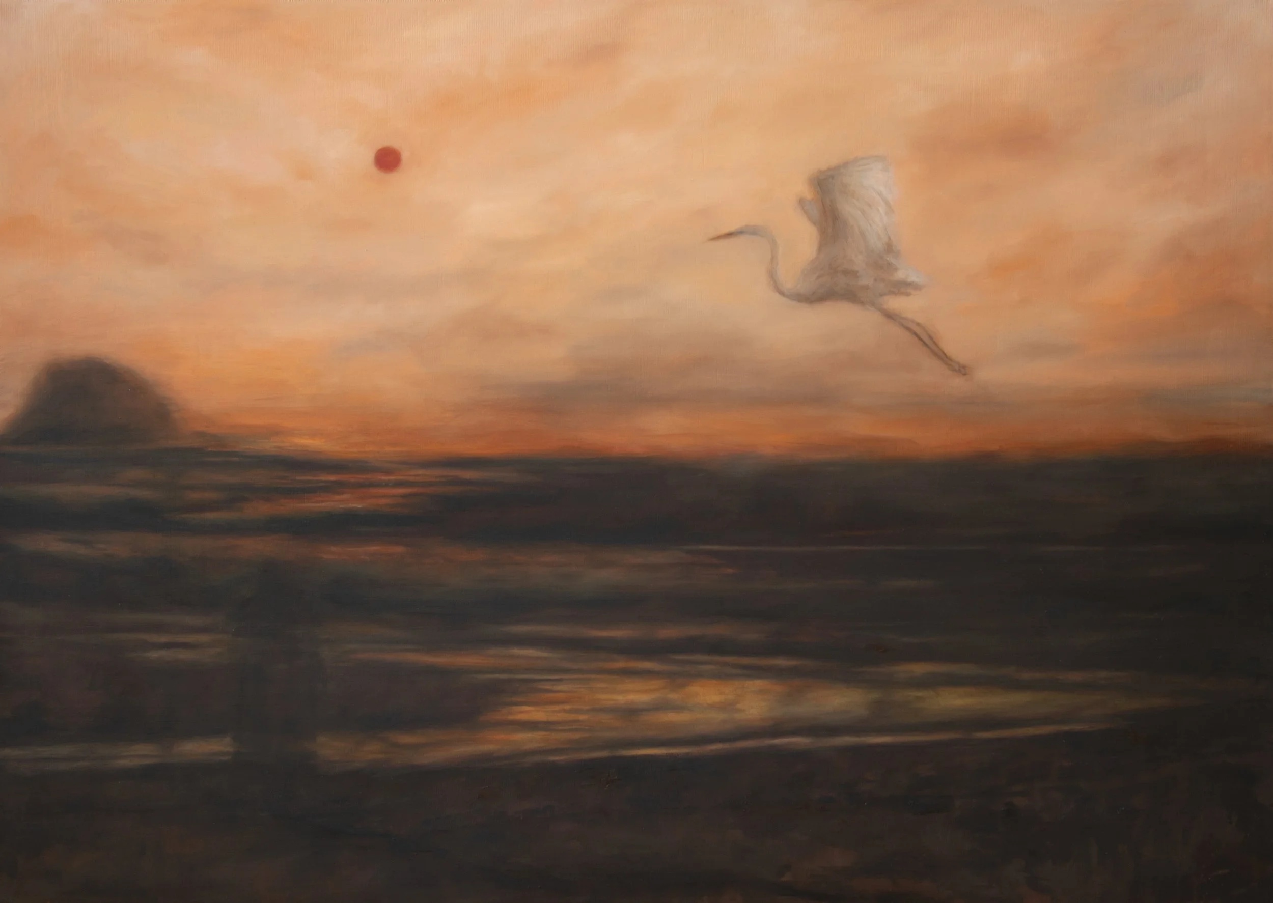 Rote Sonne | 70 cm × 50 cm | 2023