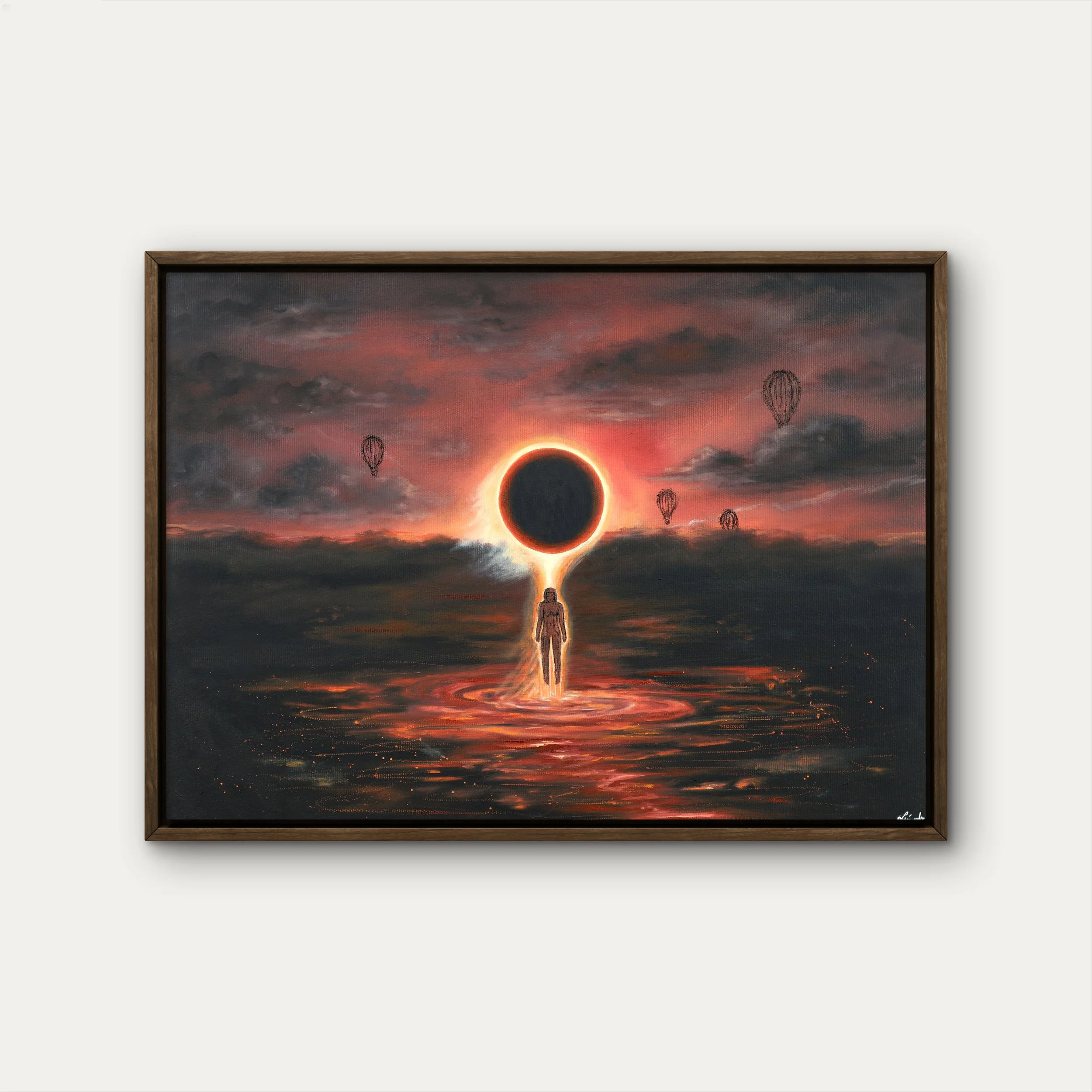 Solar Eclipse - Original painting