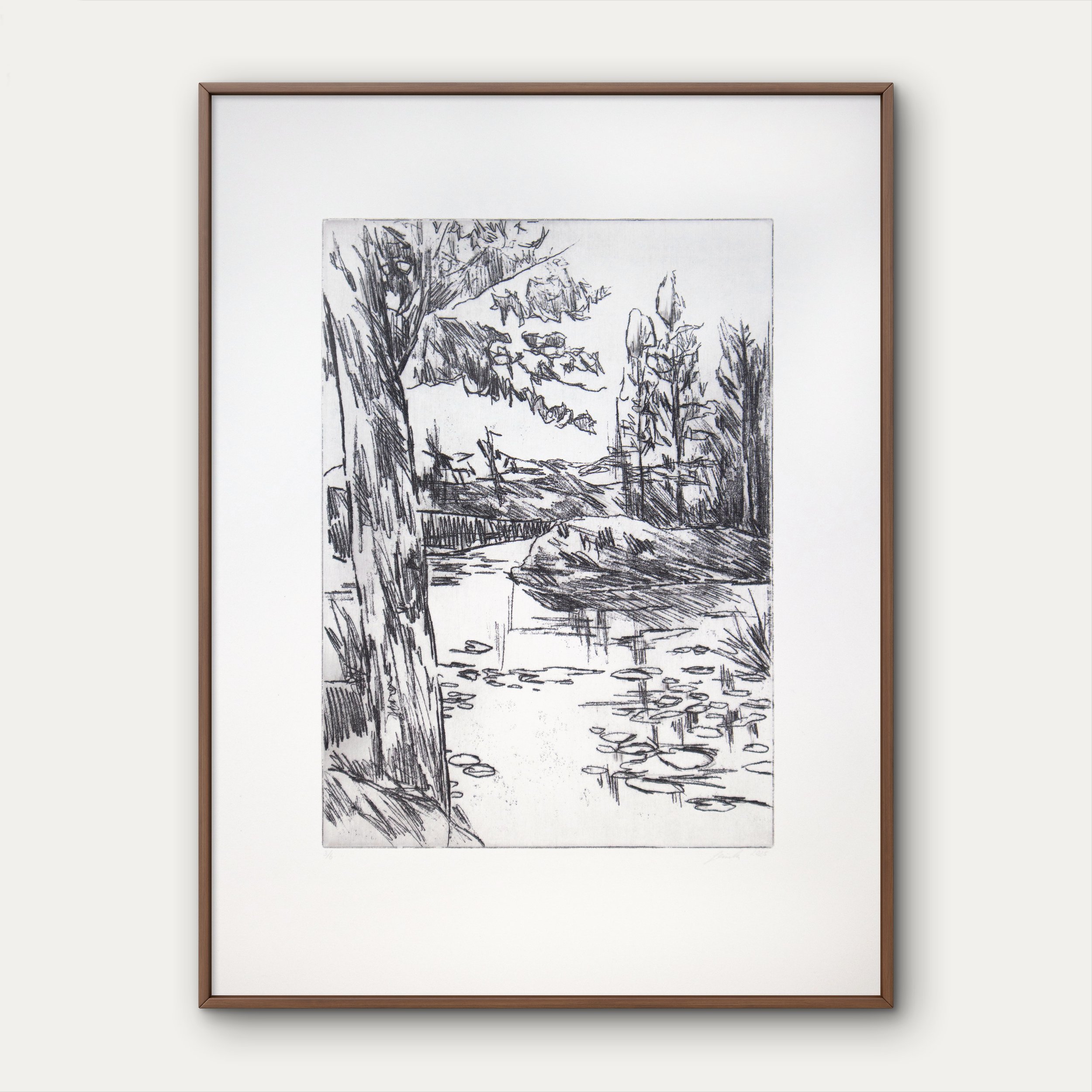 Teich am Waldrand - Limited edition