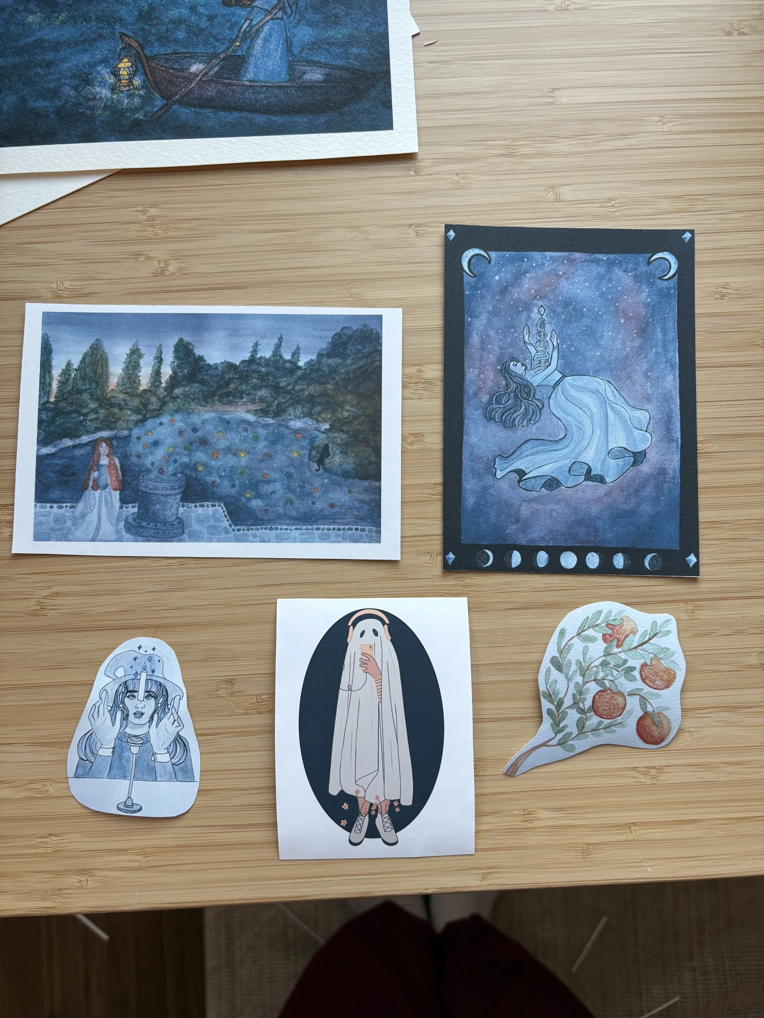 Witchy Postcard + Sticker Set