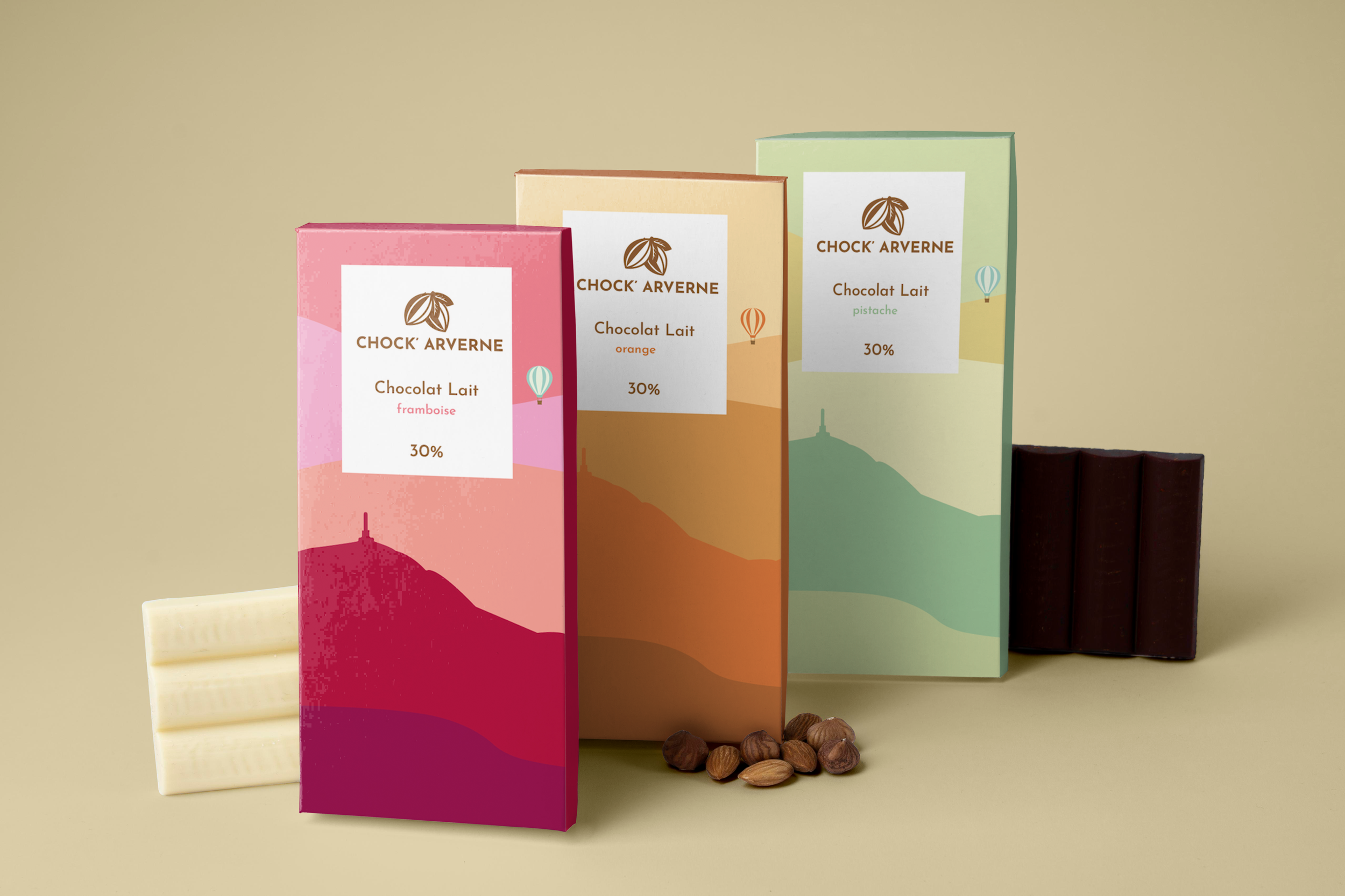 Packaging tablettes de chocolat