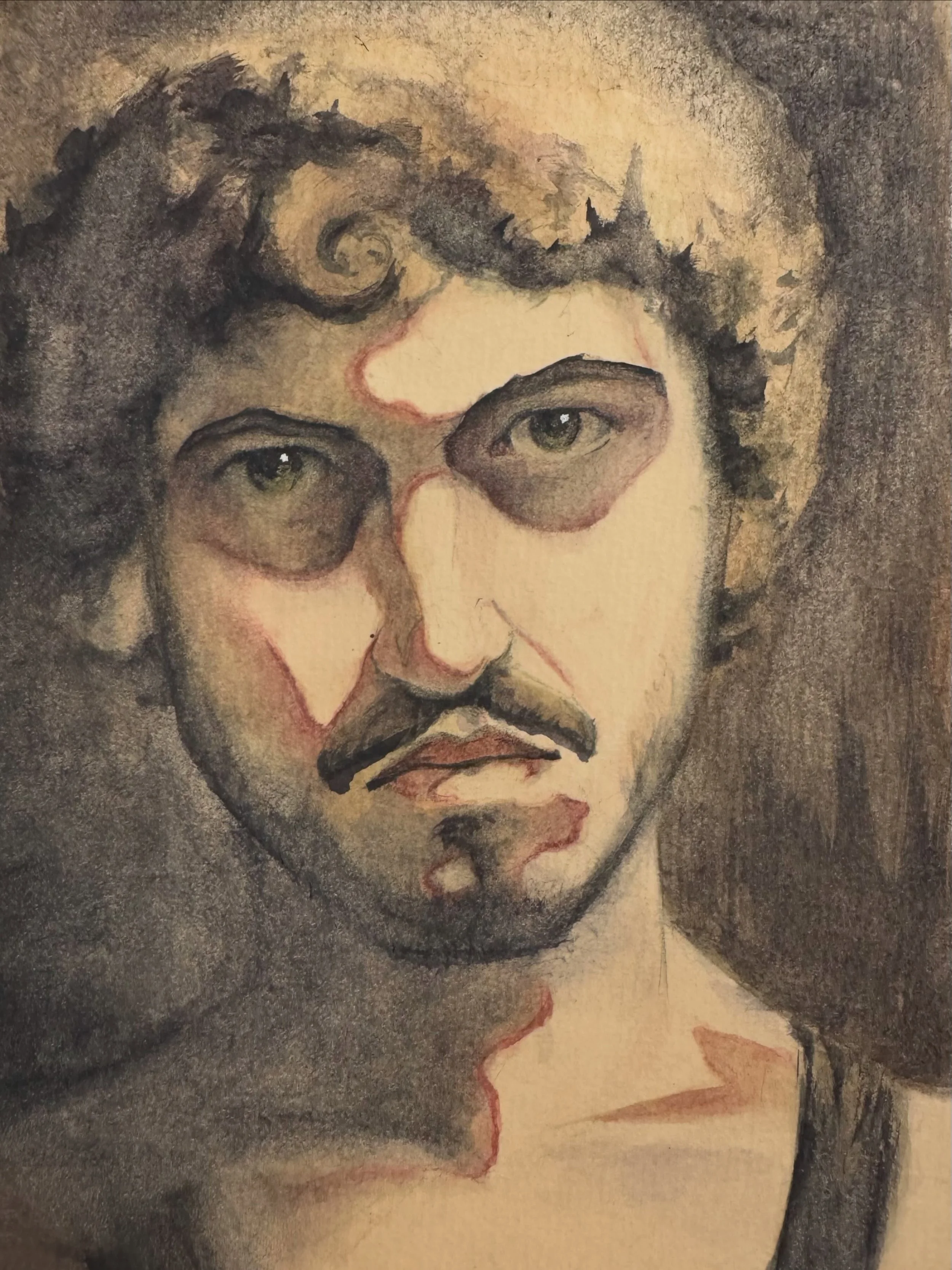How many years in a row am I going to look back and think &lsquo;that&rsquo;s been one of the craziest years for me yet&rsquo;?
At least once more

5.5&rdquo; x 8&rdquo;, watercolor and two dots of gouache
2026

#selfportrait #watercolorportrait #wat