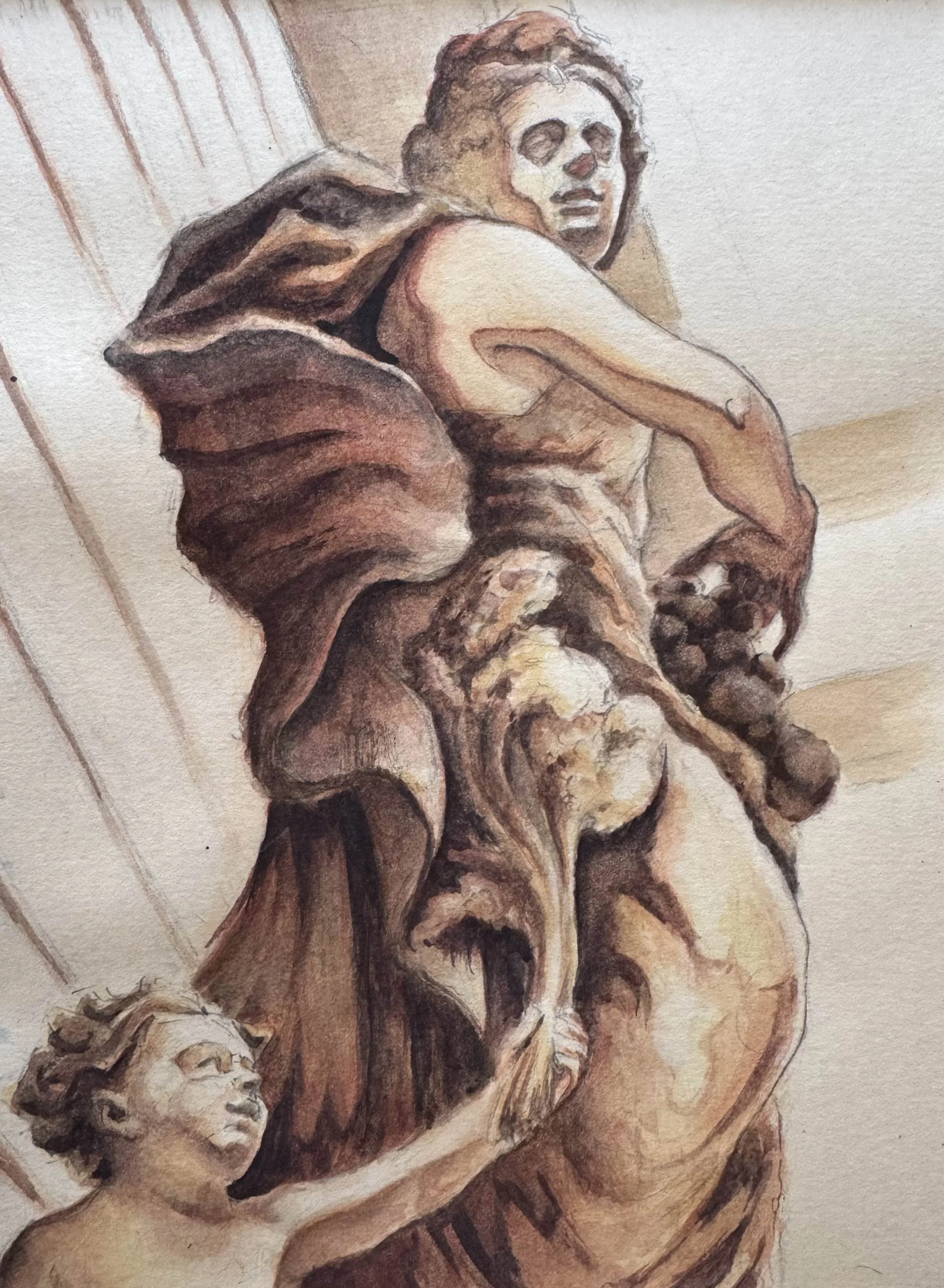 Earth - 5.75" x 8", watercolor, 2025