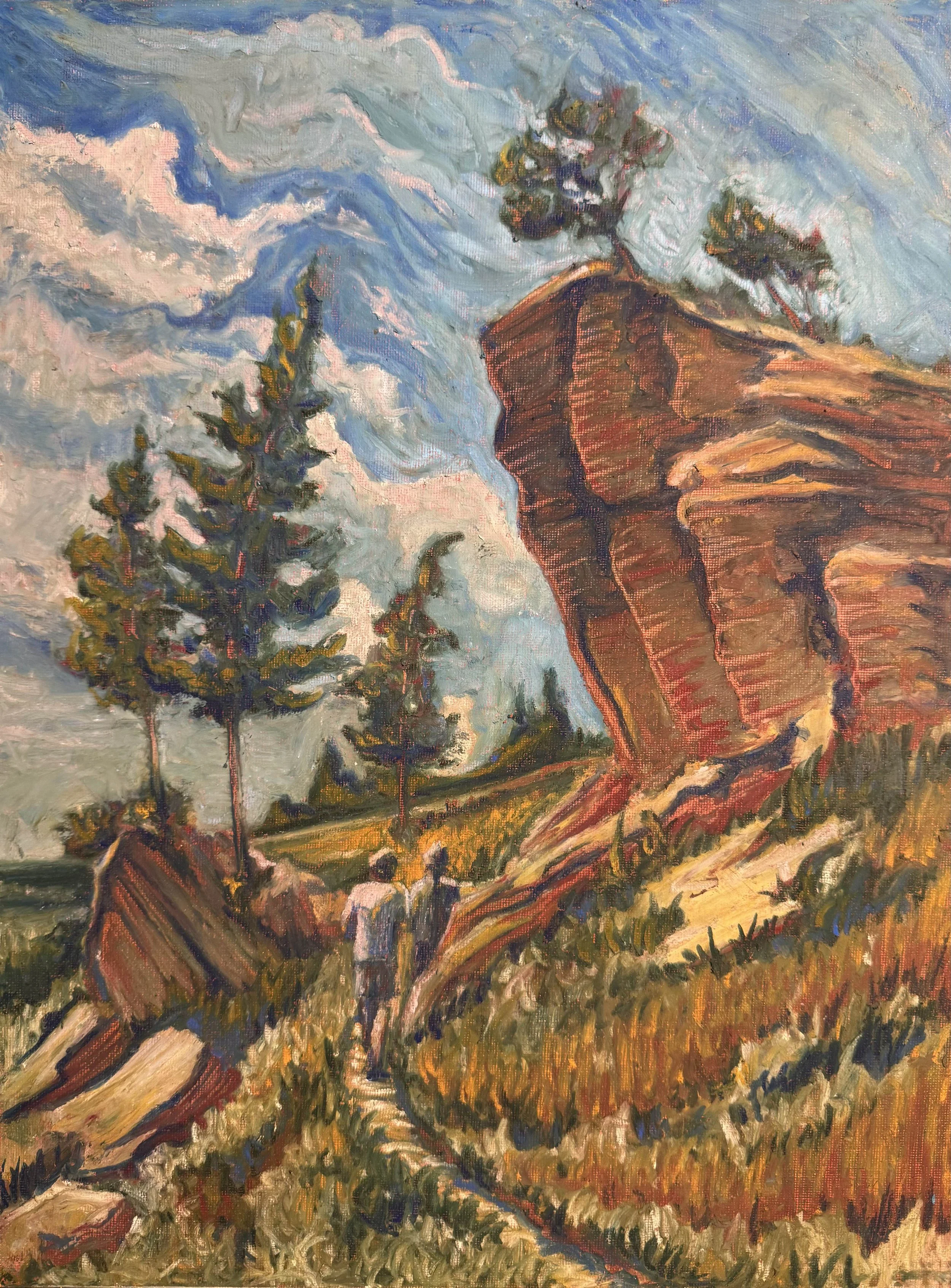 12" x 16", oil pastel and gouache, 2026