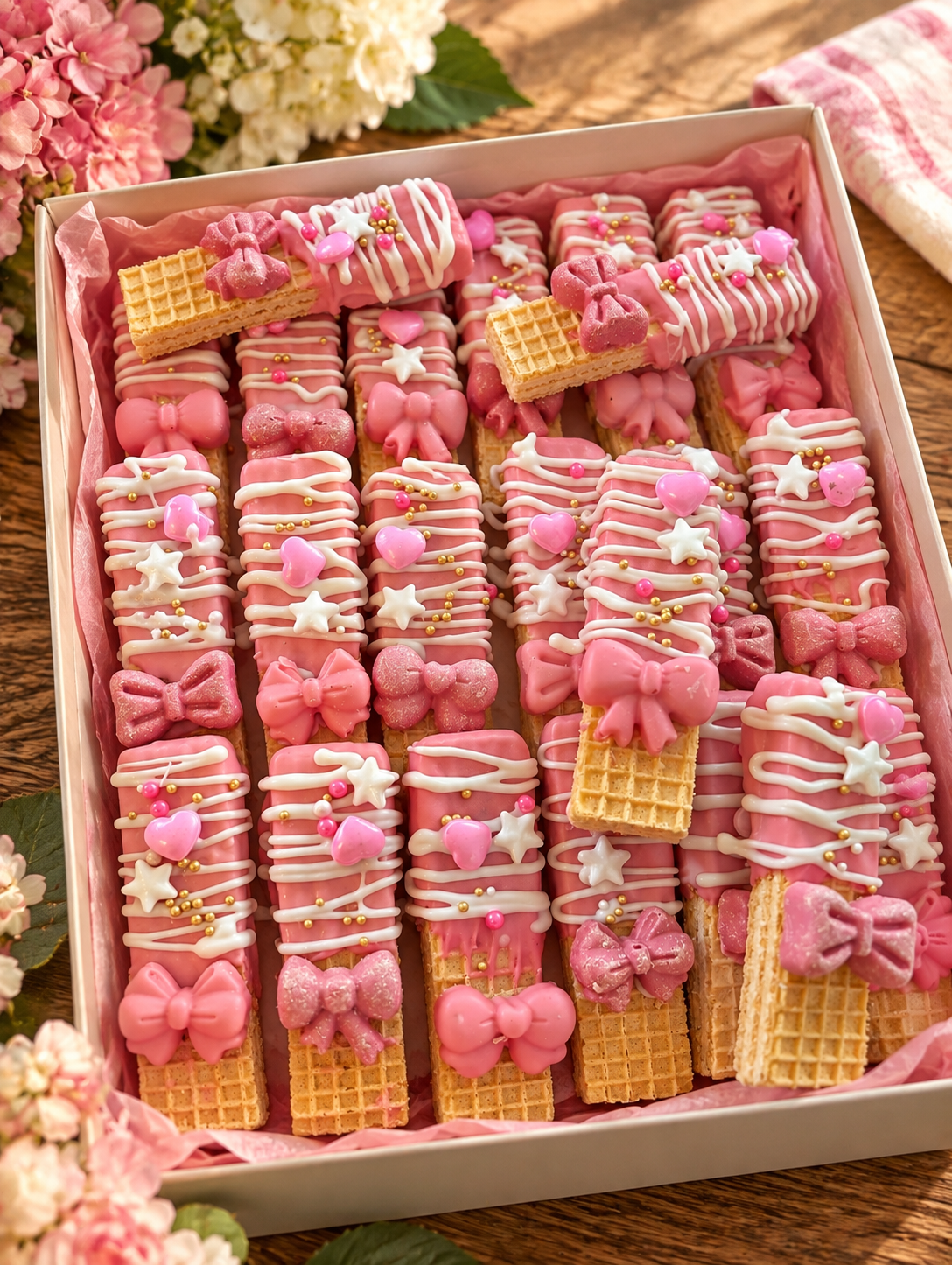 Pretty i Pink Wafers