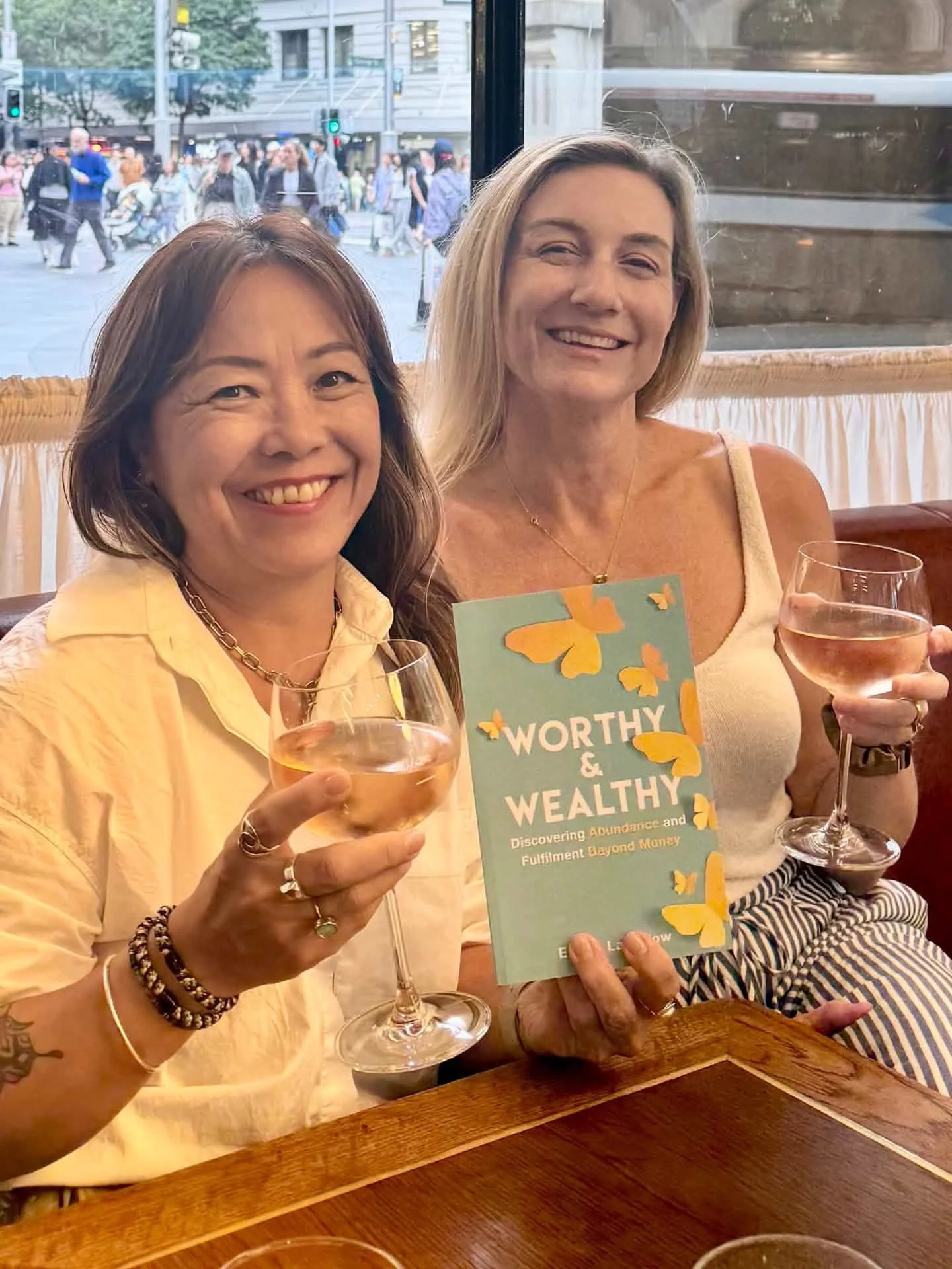 Yesterday felt like one of those lovely, full-circle days.

I caught up with Cass, who I first worked with during my JPMorgan days. Years later, she became one of the first readers of Worthy &amp; Wealthy, generously endorsed it and, yesterday, asked