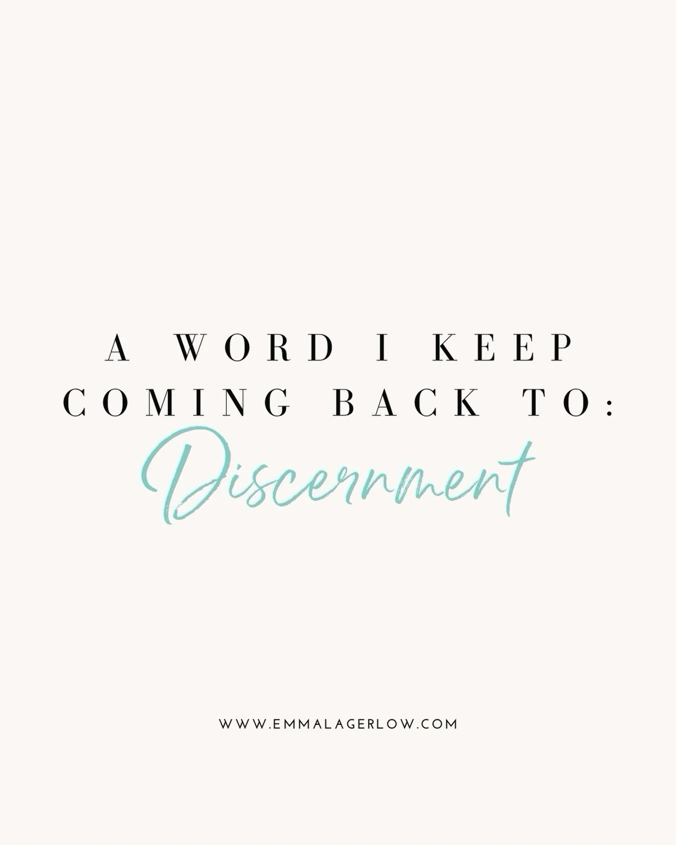 Discernment is a word I keep hearing lately &mdash; and one I&rsquo;ve found myself exploring in my own life.

It came up again while I was listening to a podcast conversation about AI, and whether becoming increasingly reliant on it could make us le