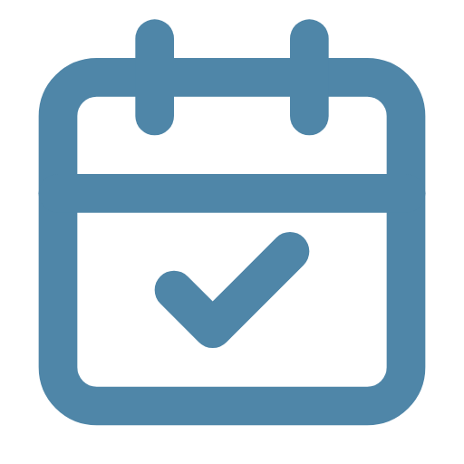 Calendar icon with a check mark