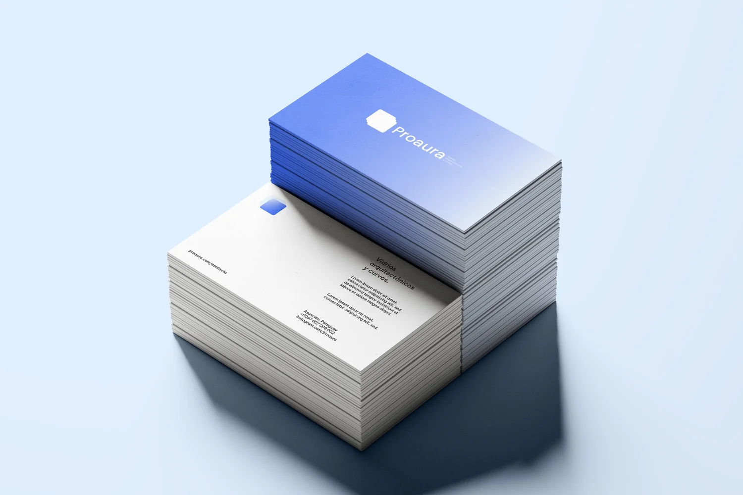 Business cards mockup Proaura opción uno