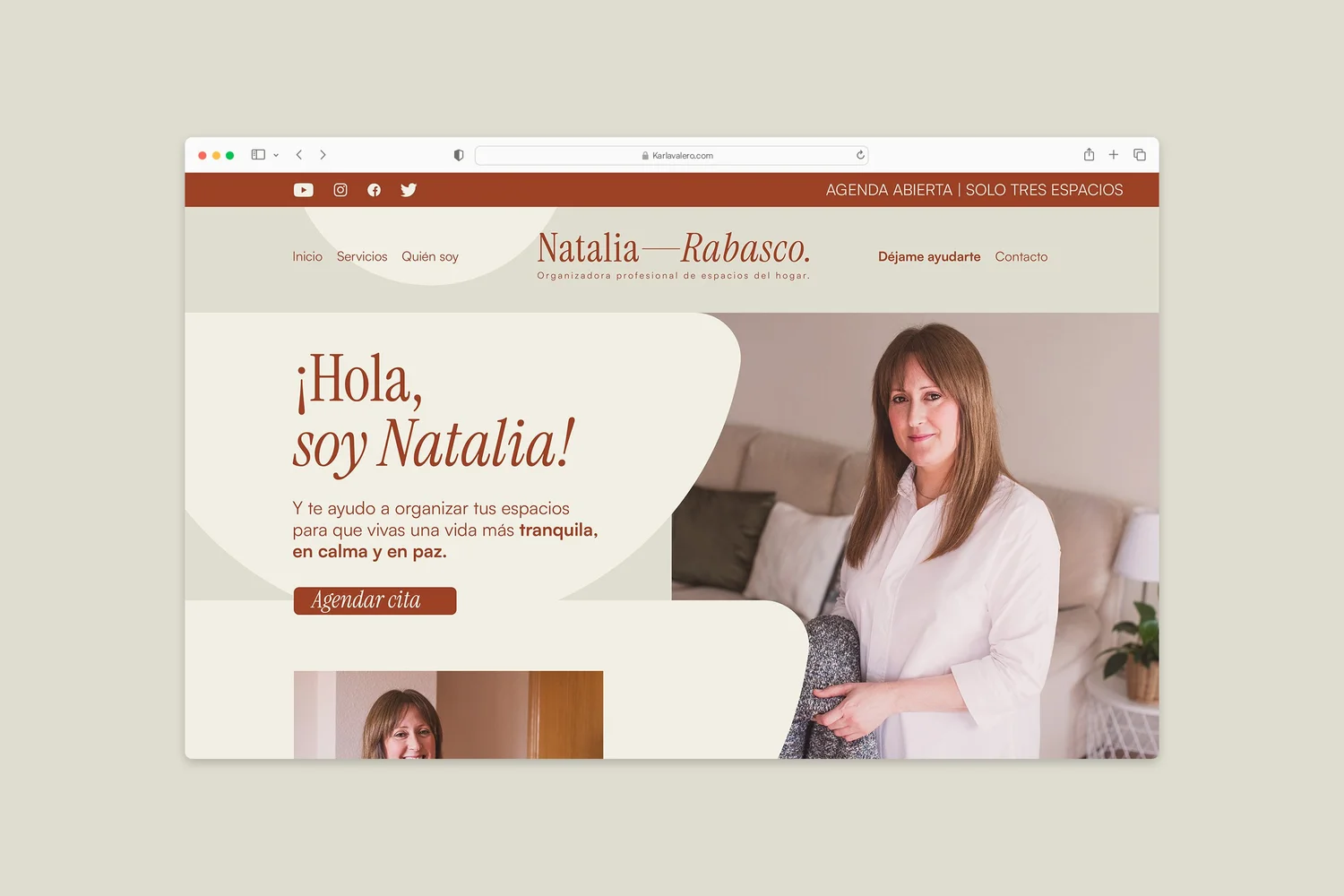 Natalia Rabasco mockup safari web