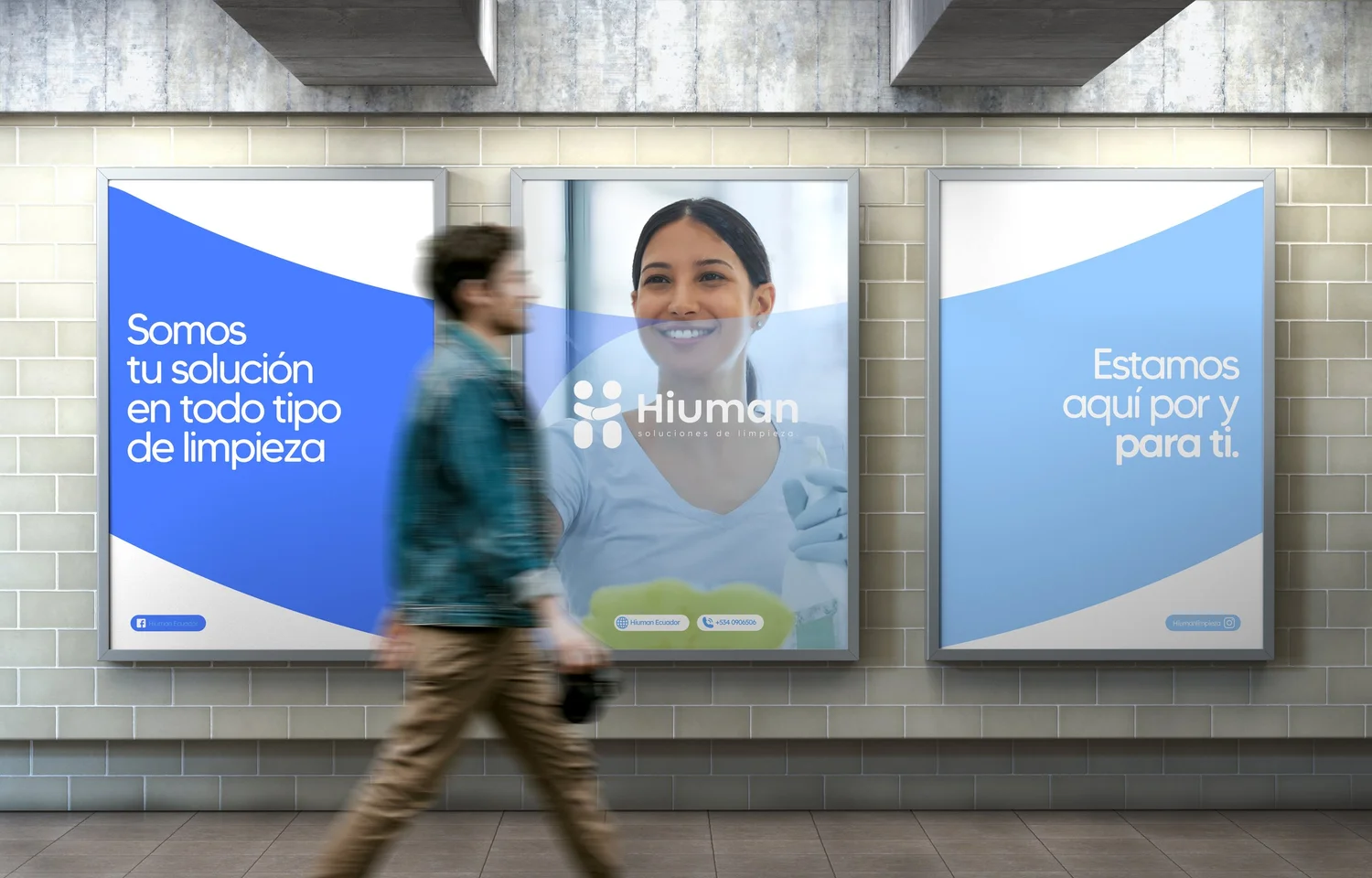 Poster mockup Hiuman tren