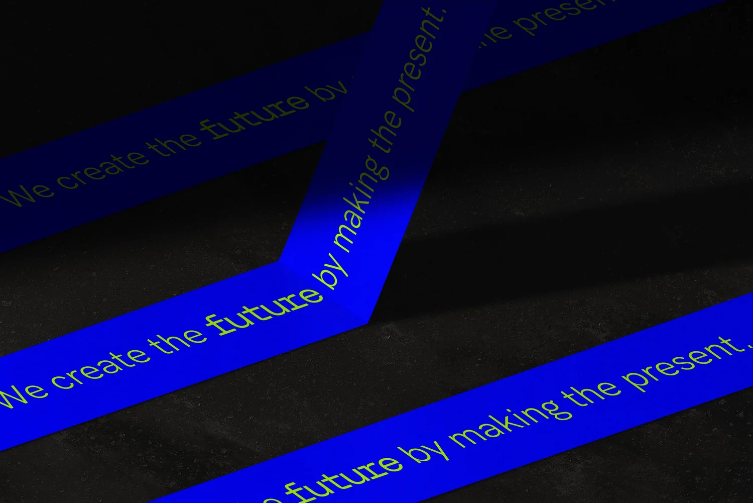 Tape glued mockup The future content