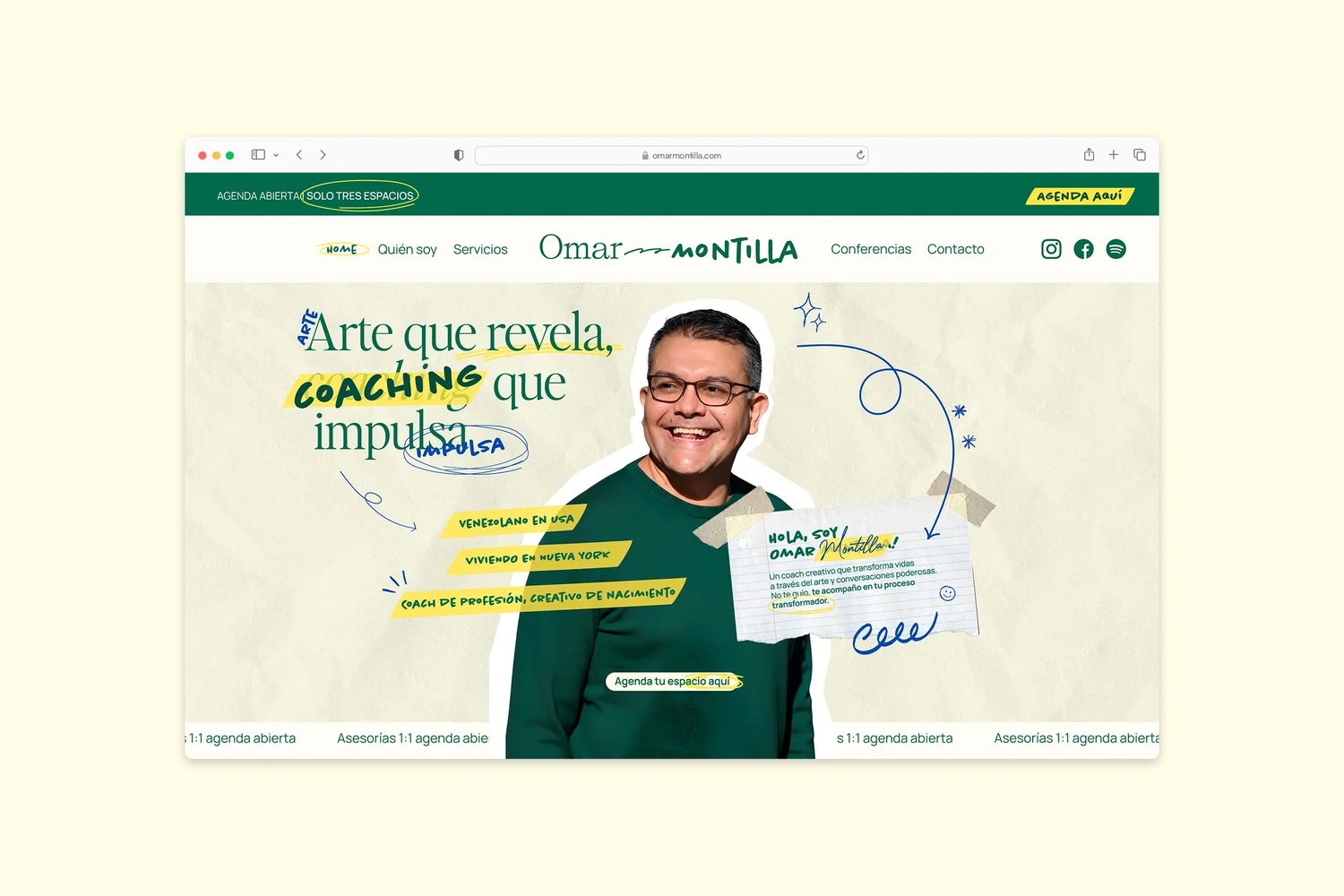 Safari web Omar Montilla
