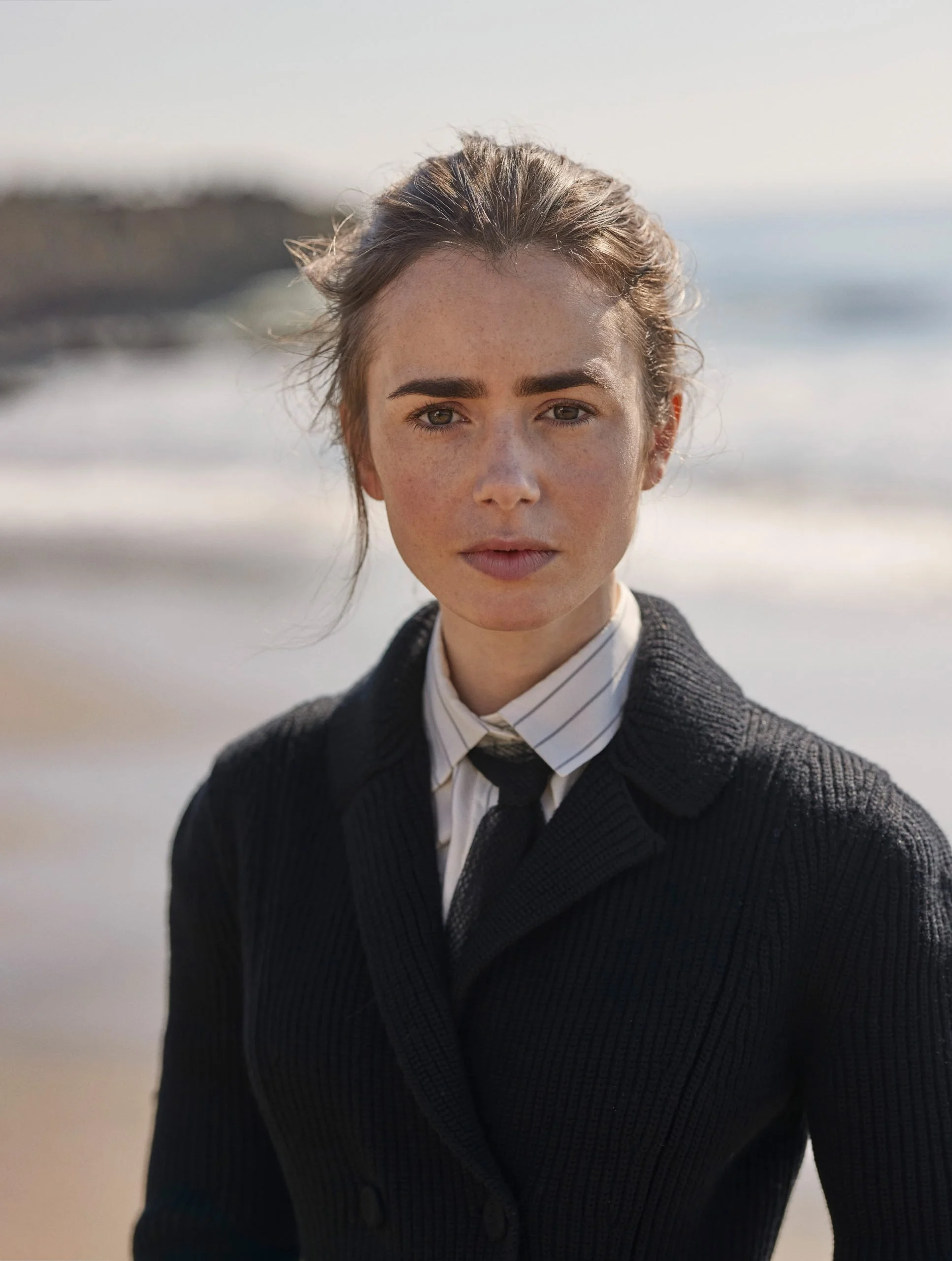 Lily Collins for L’Officiel