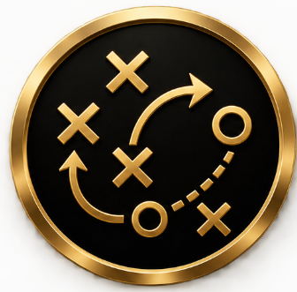 X and O football icon