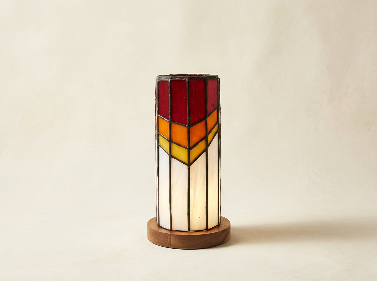 Warm Colored Tabletop Lamp