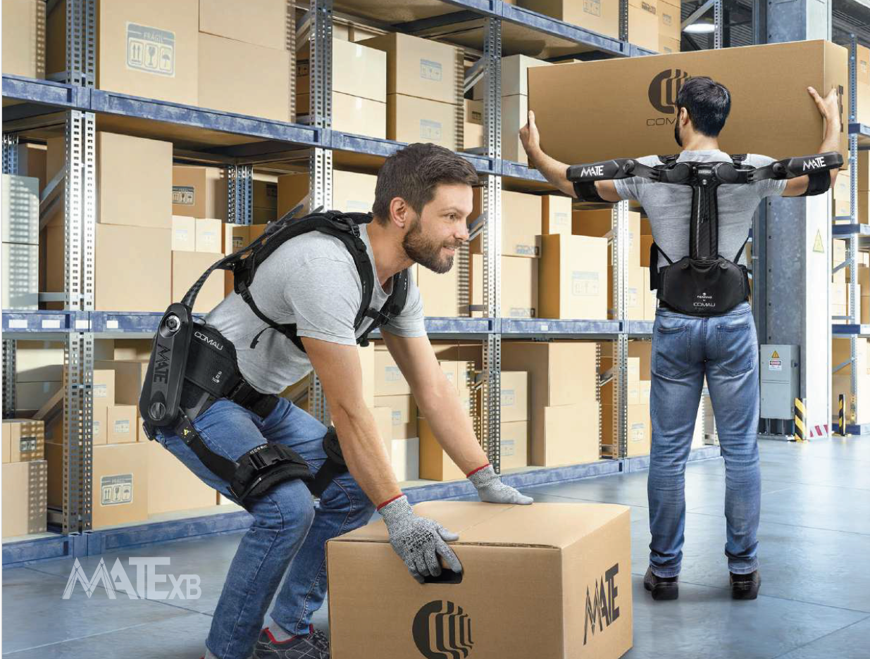 Workers using MATE XB and MATE XT-GO in a warehouse environment