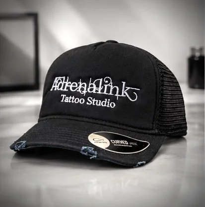 Black Mesh Trucker Cap
