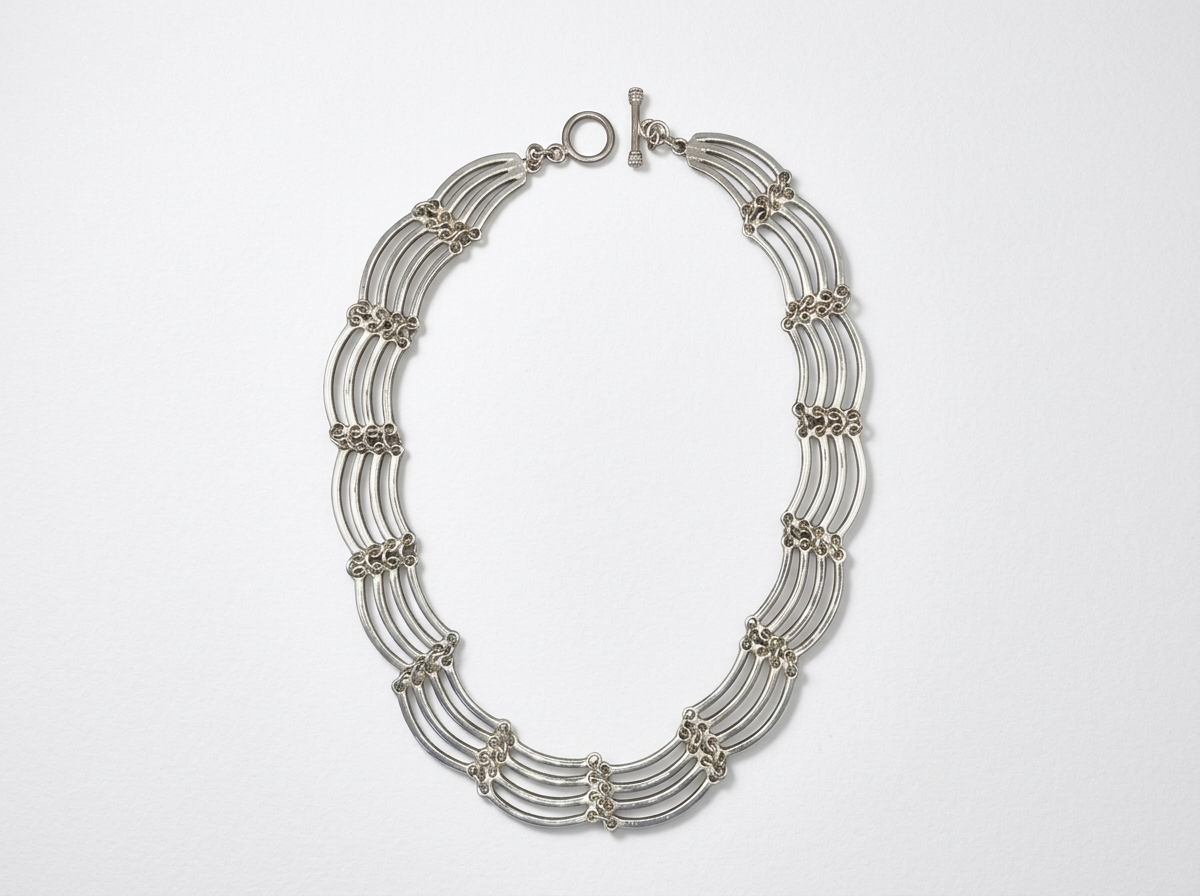Taxco 4 row linked necklace
