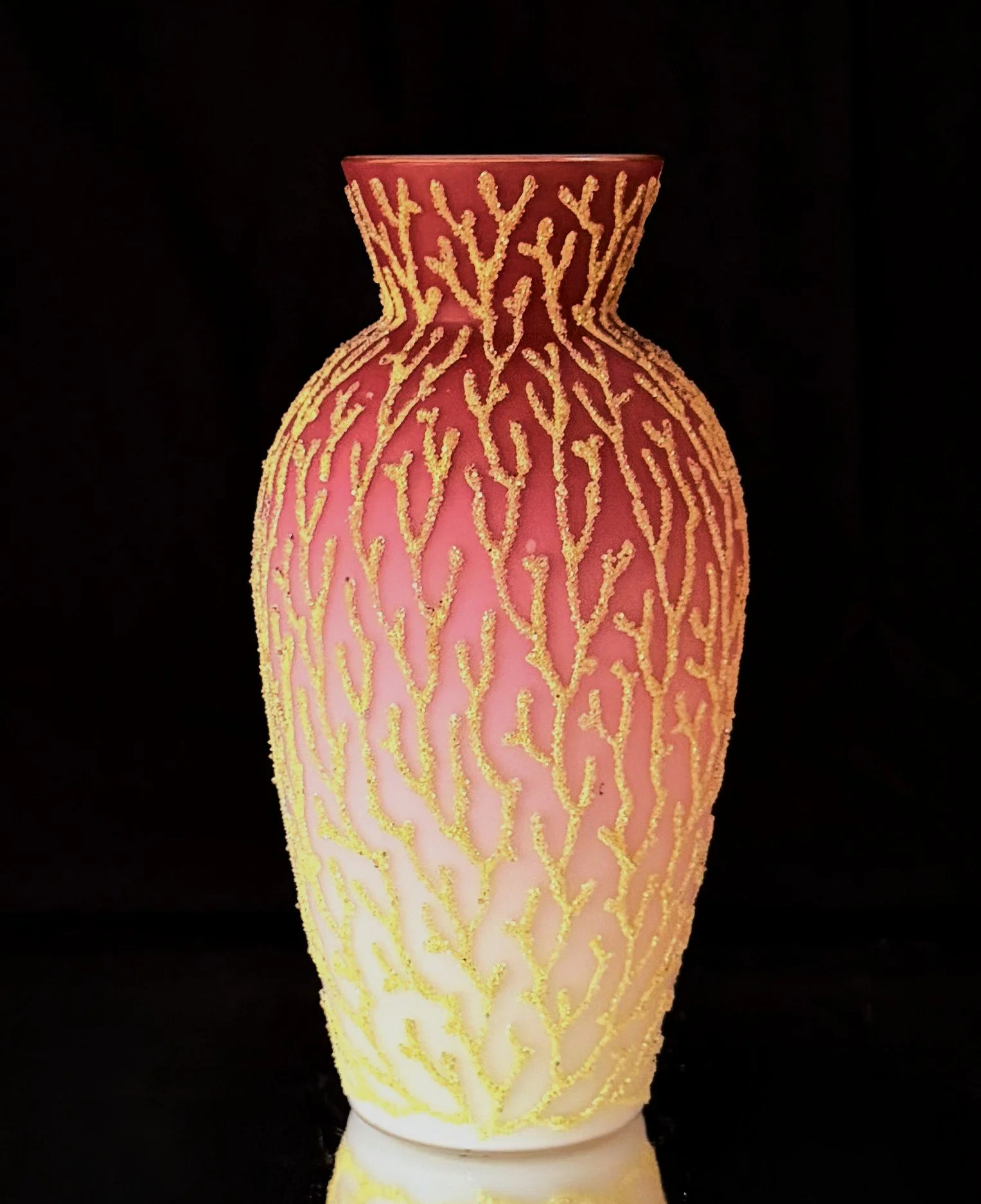 Mt Washington Glass Company Corolene vase