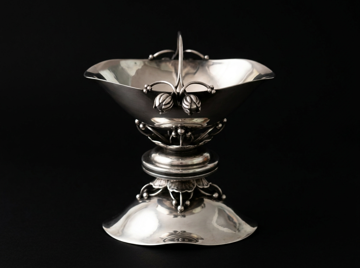 A Georg Jensen Sugar basket  number 235