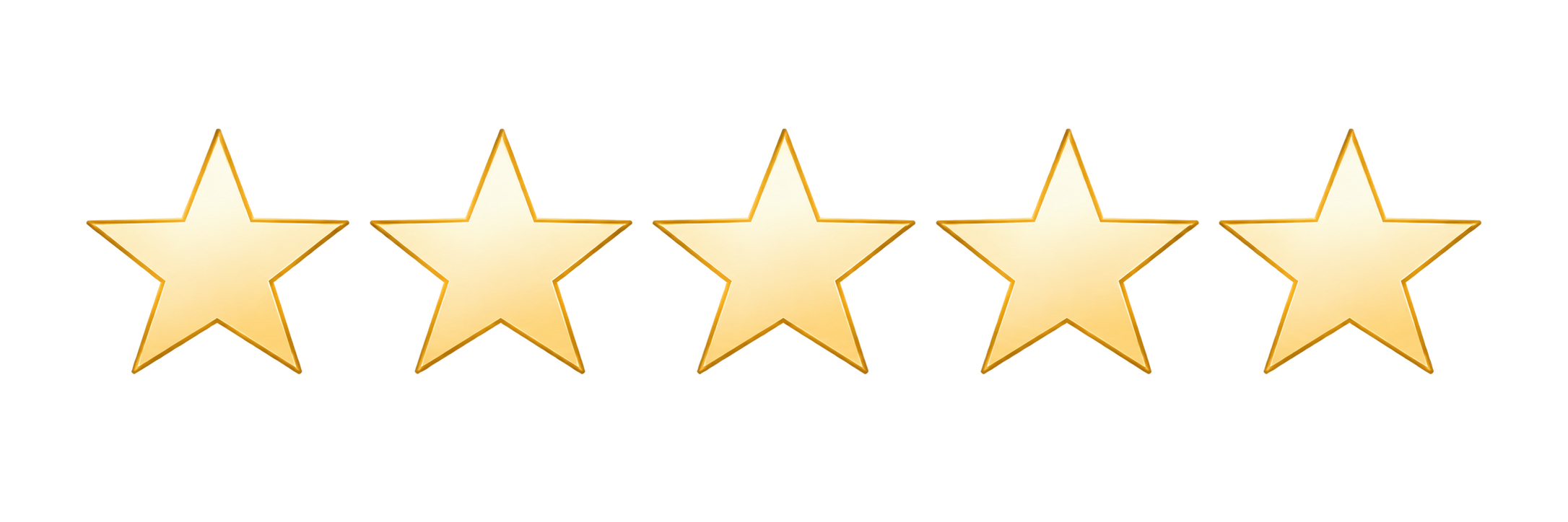 Five gold stars arranged in a row, with three stars filled and two unfilled, indicating a three-star rating.