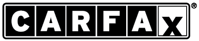 CARFAX logo with black and white block letters