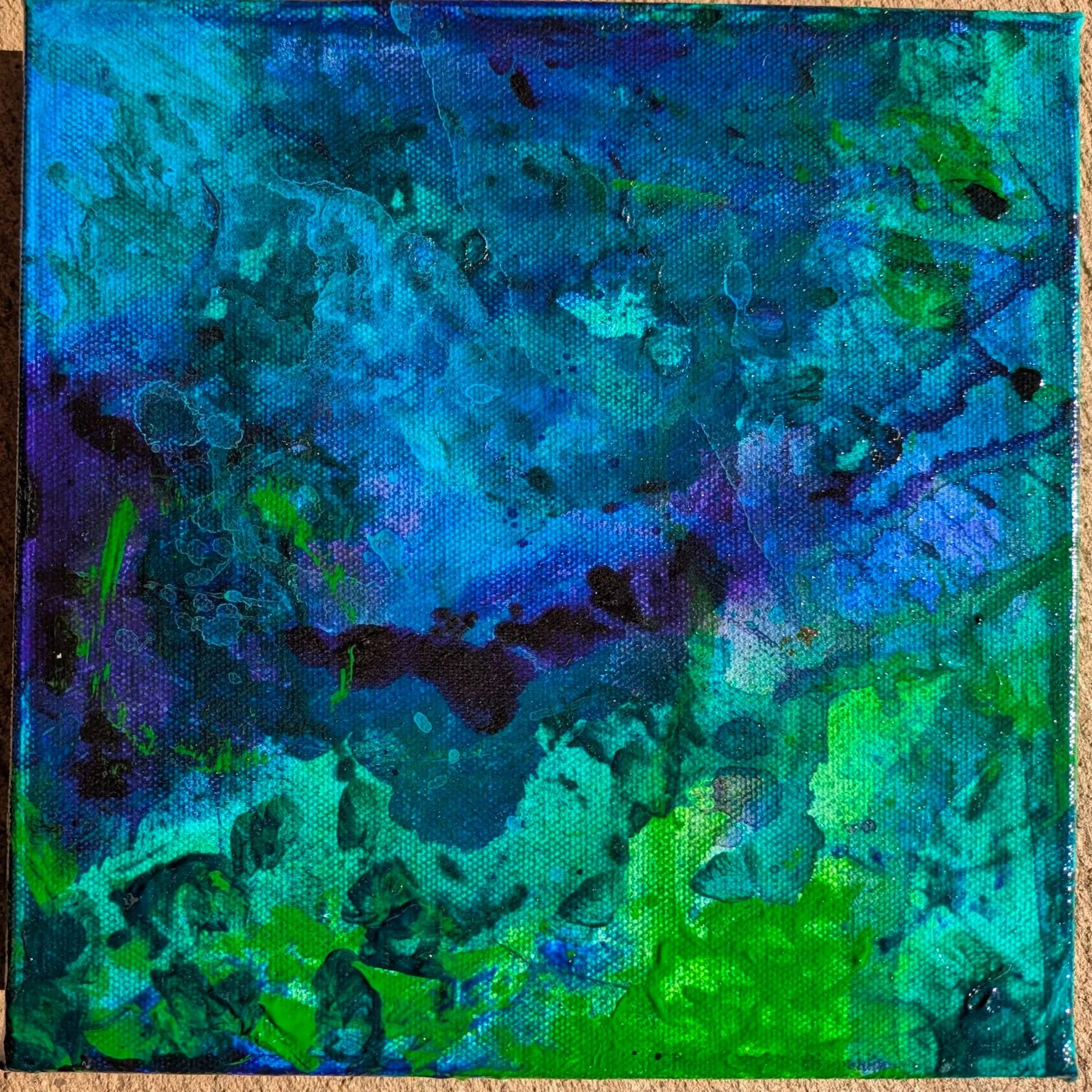 Sea Life 2 of 3 - Acrylic  - 10 x 10 inch SOLD