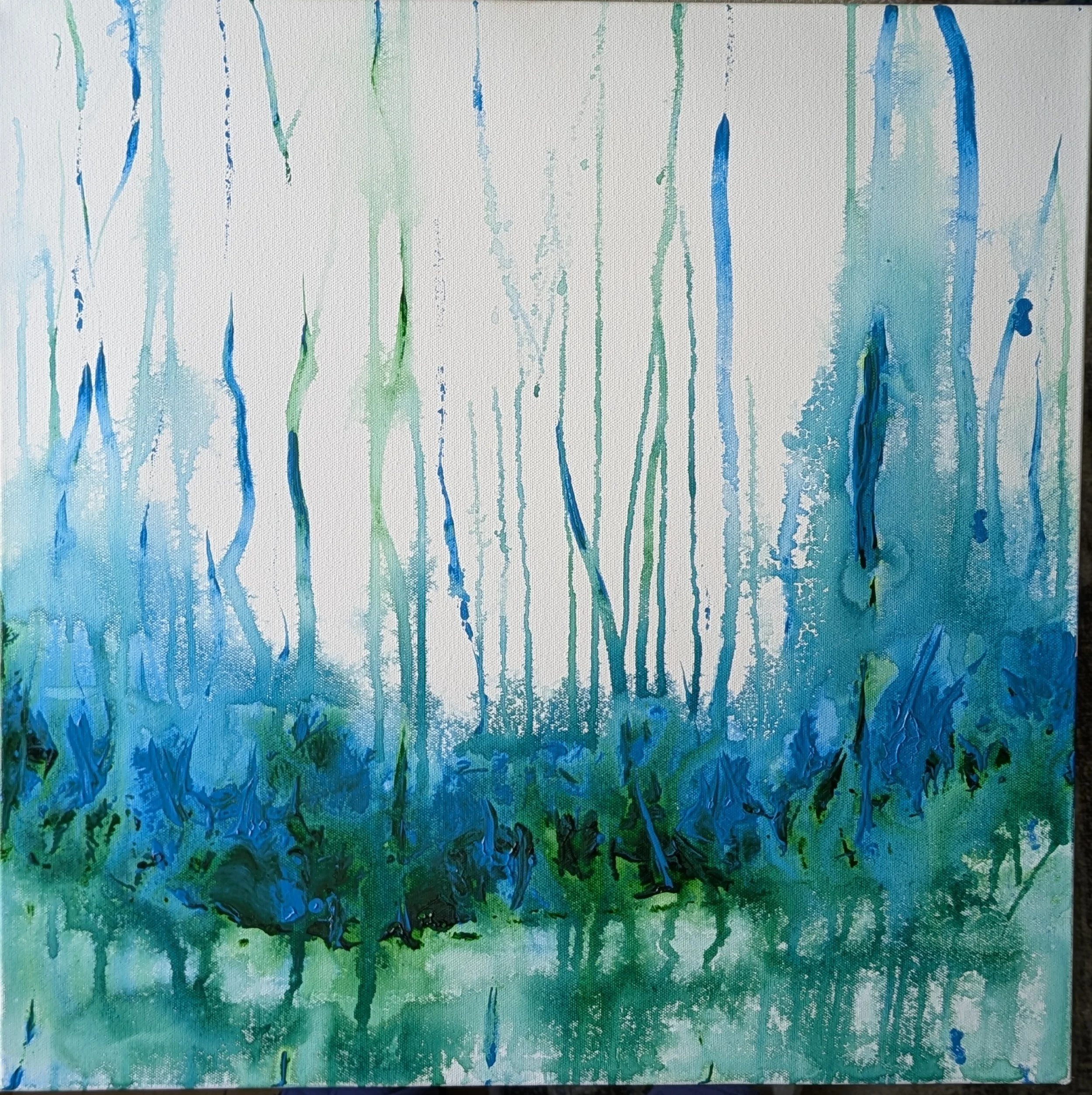 San Pedro River Life - Acrylic - 20 x 20  SOLD