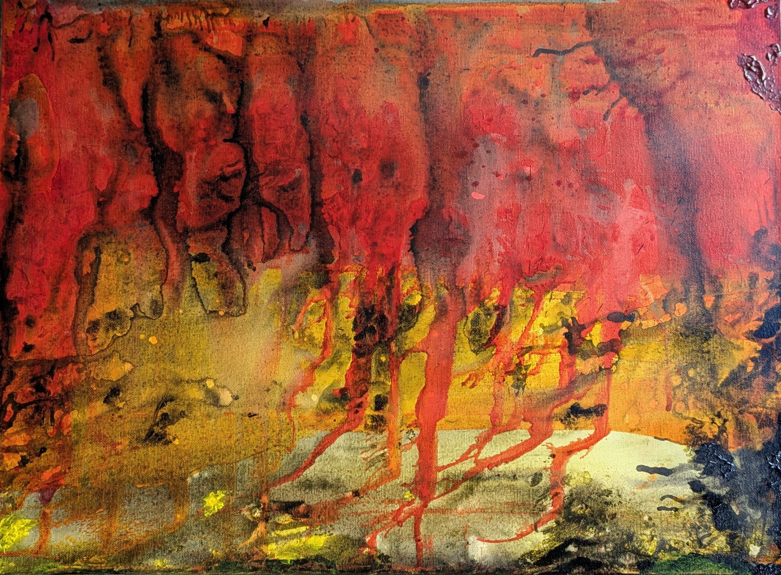 Feathery Acrylic 20x20 inch