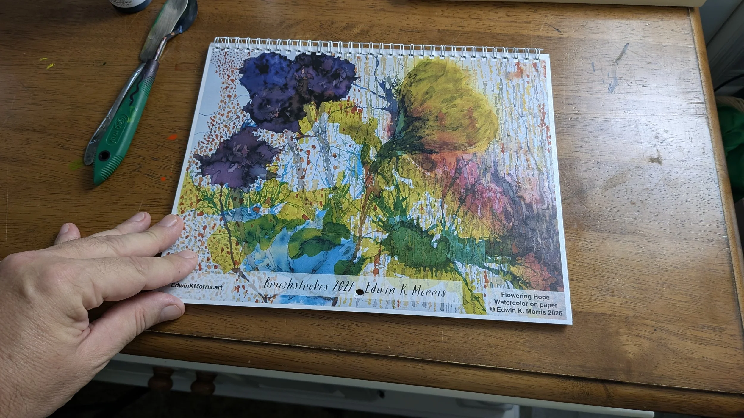 Brushstroke Calendar 2027