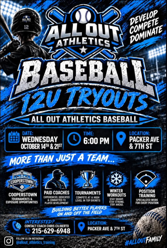 All out Athletics 12u Tryouts