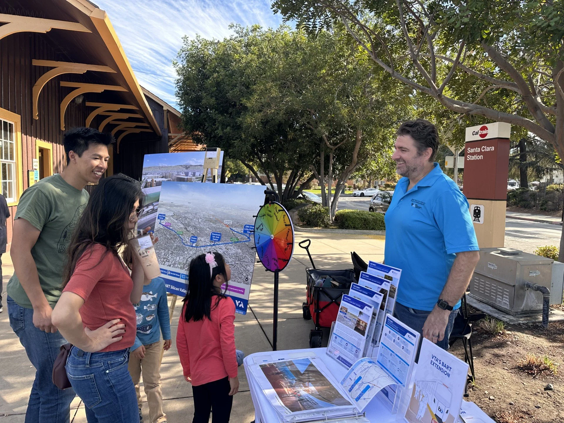 Greg Parks performing outreach for VTA 