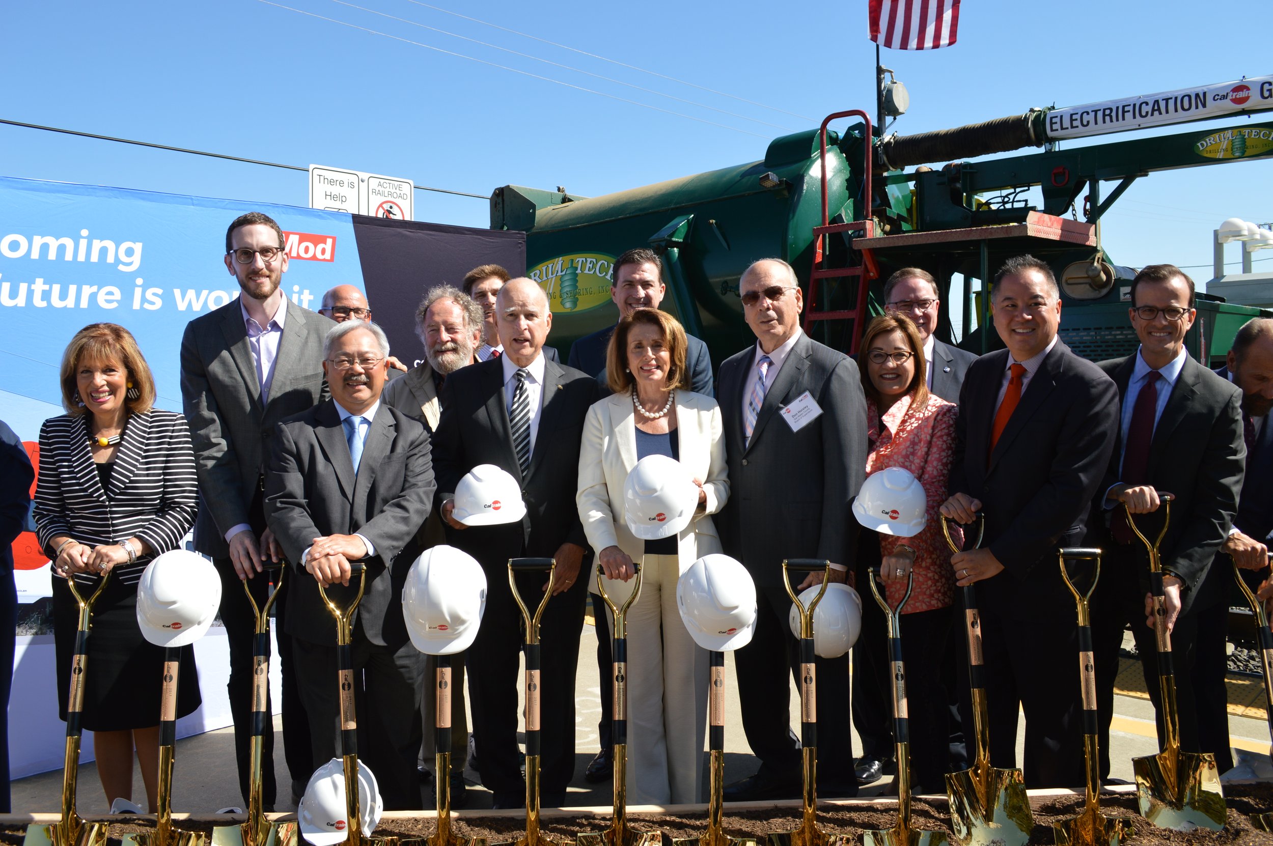 Caltrain Electrification groundbreaking celebration