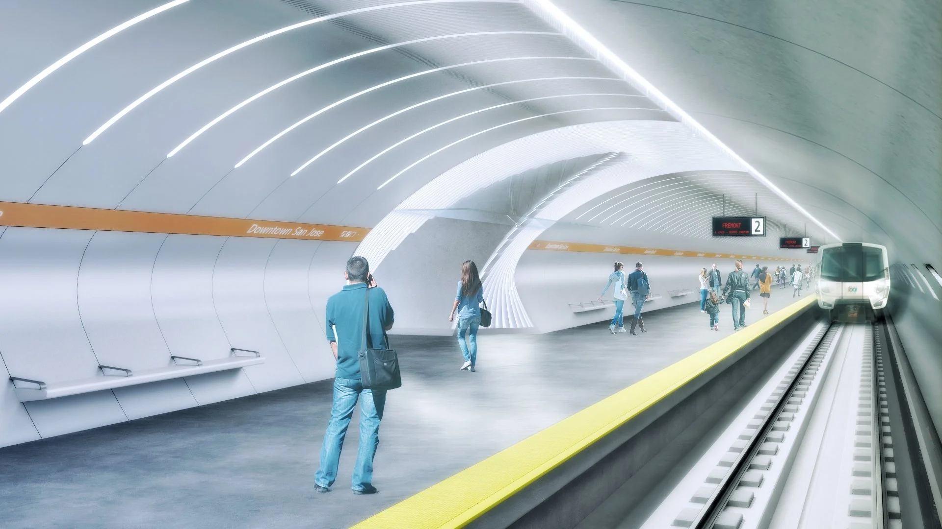 An image of VTA BART Extension