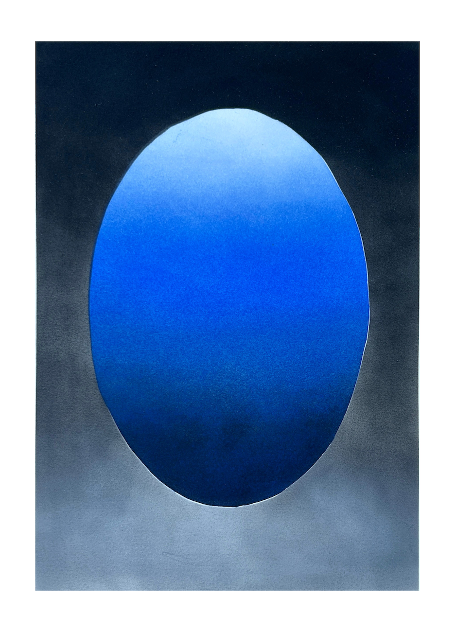 Someplace Else, 2026, graphite on paper, 12 x 7 inches