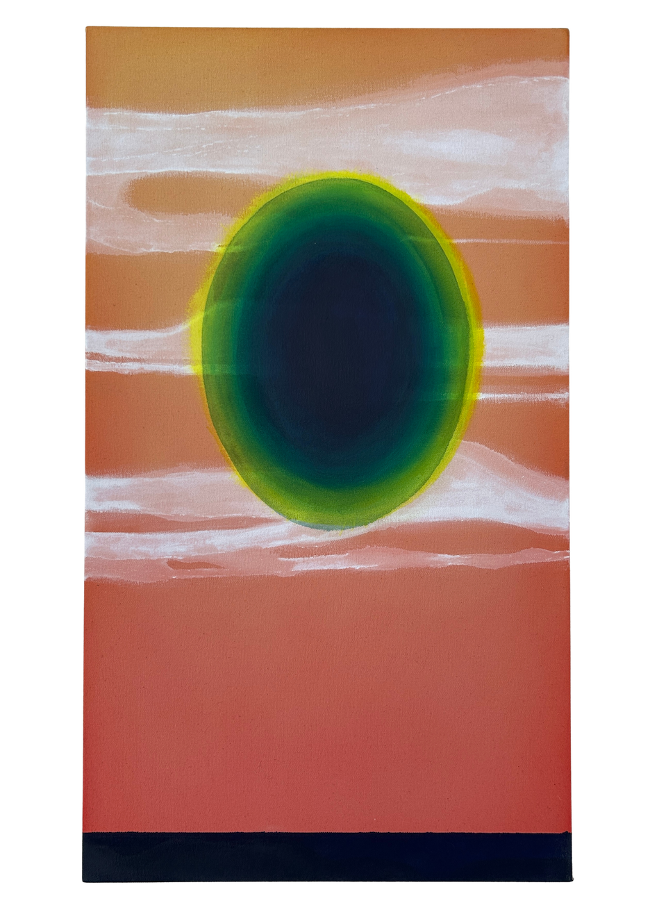 Void, 2025, acrylic on canvas, 28 x 16 inches