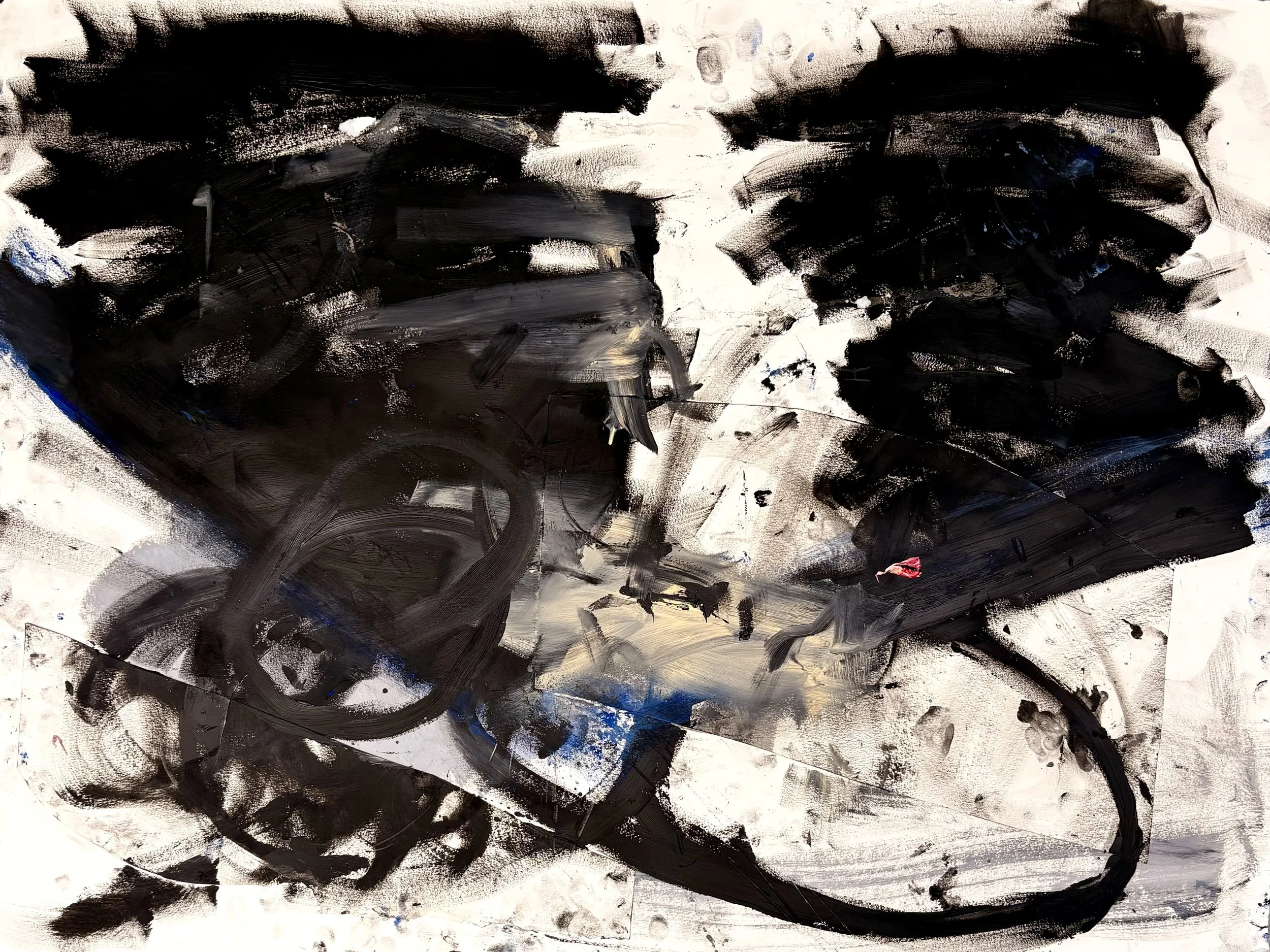 Rut. Oil on paper.