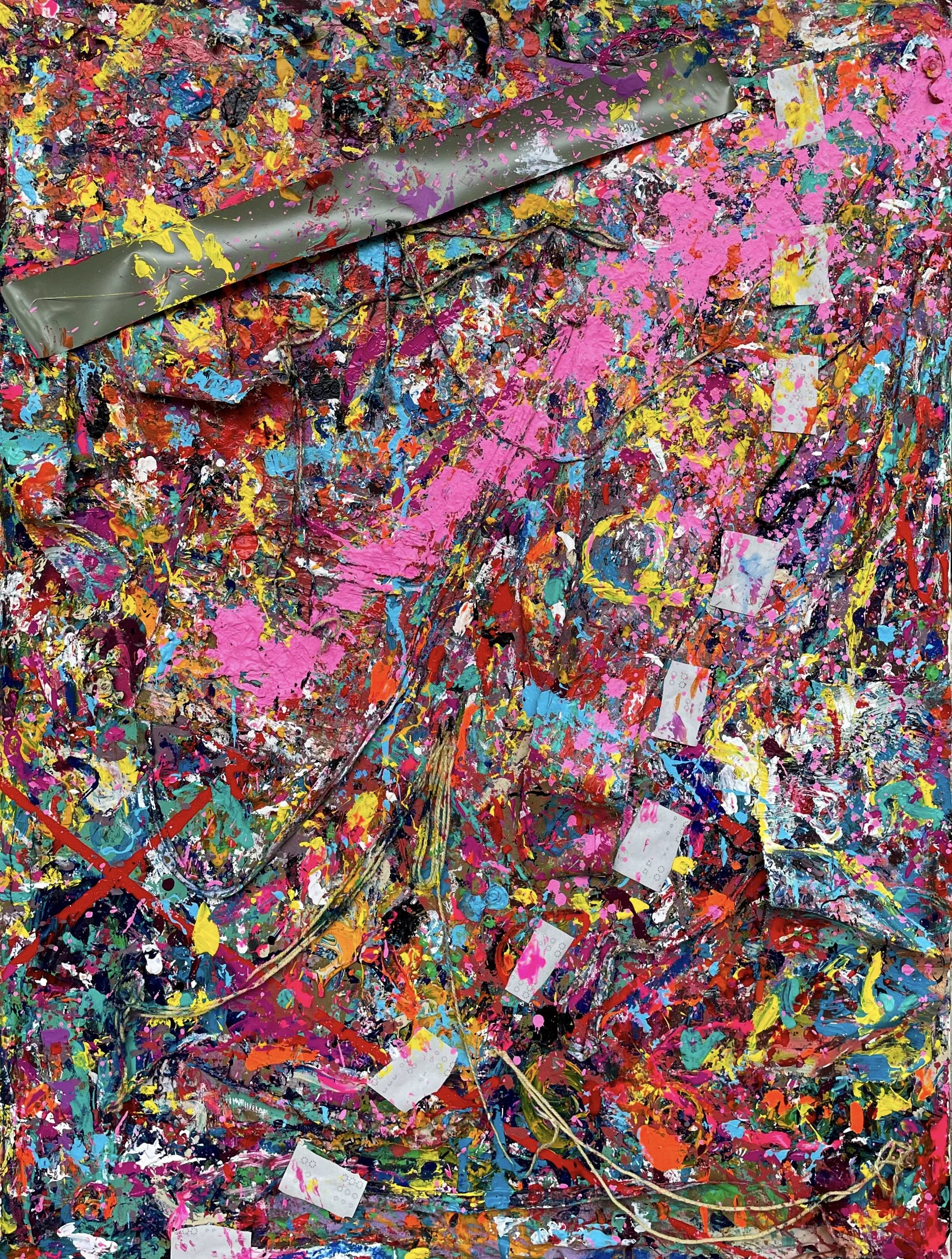 Unfurl No. 17. Mixed media on canvas. 30x40in.