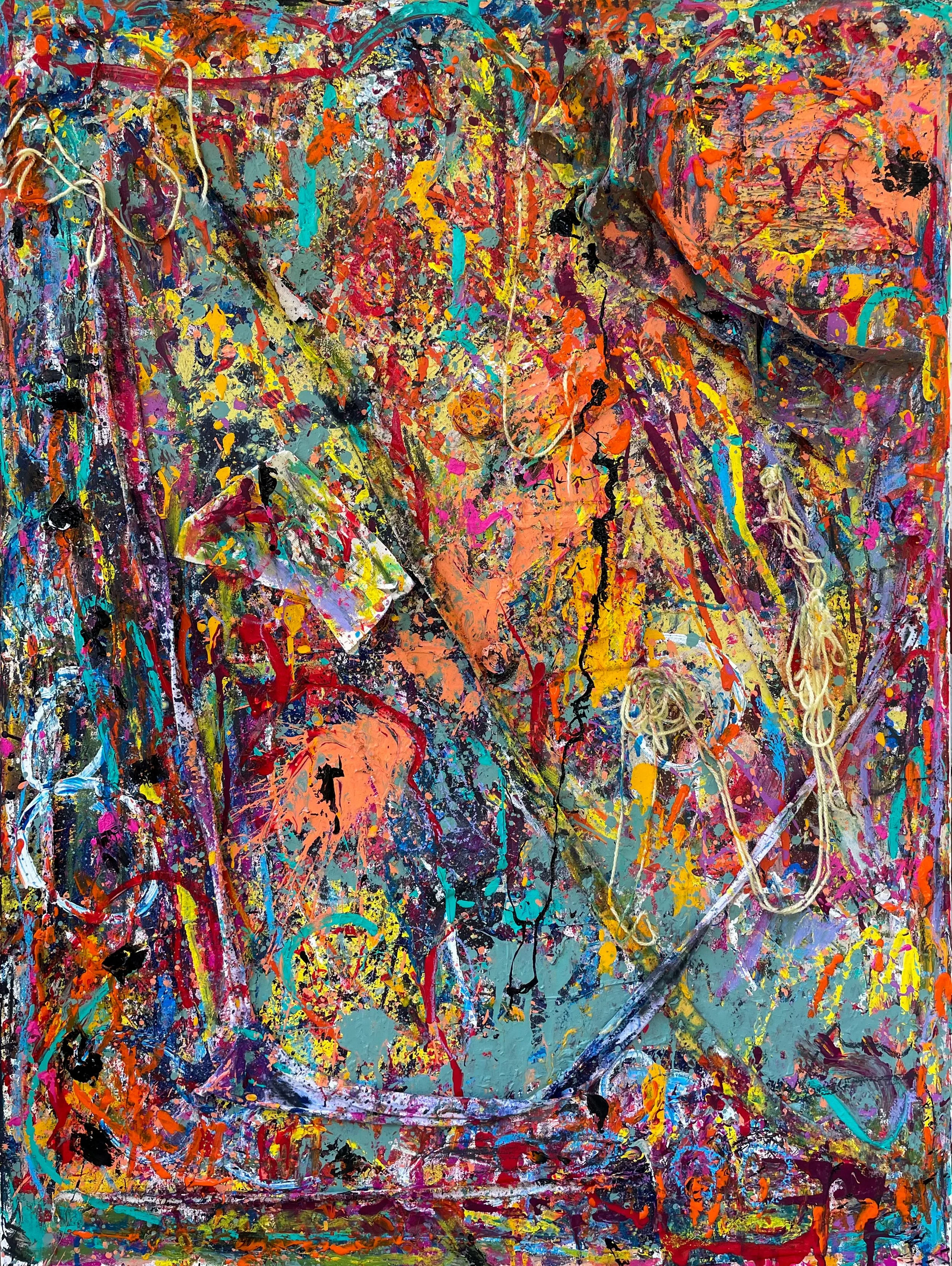 Unfurl No. 13. Mixed media on canvas. 30x40in.
